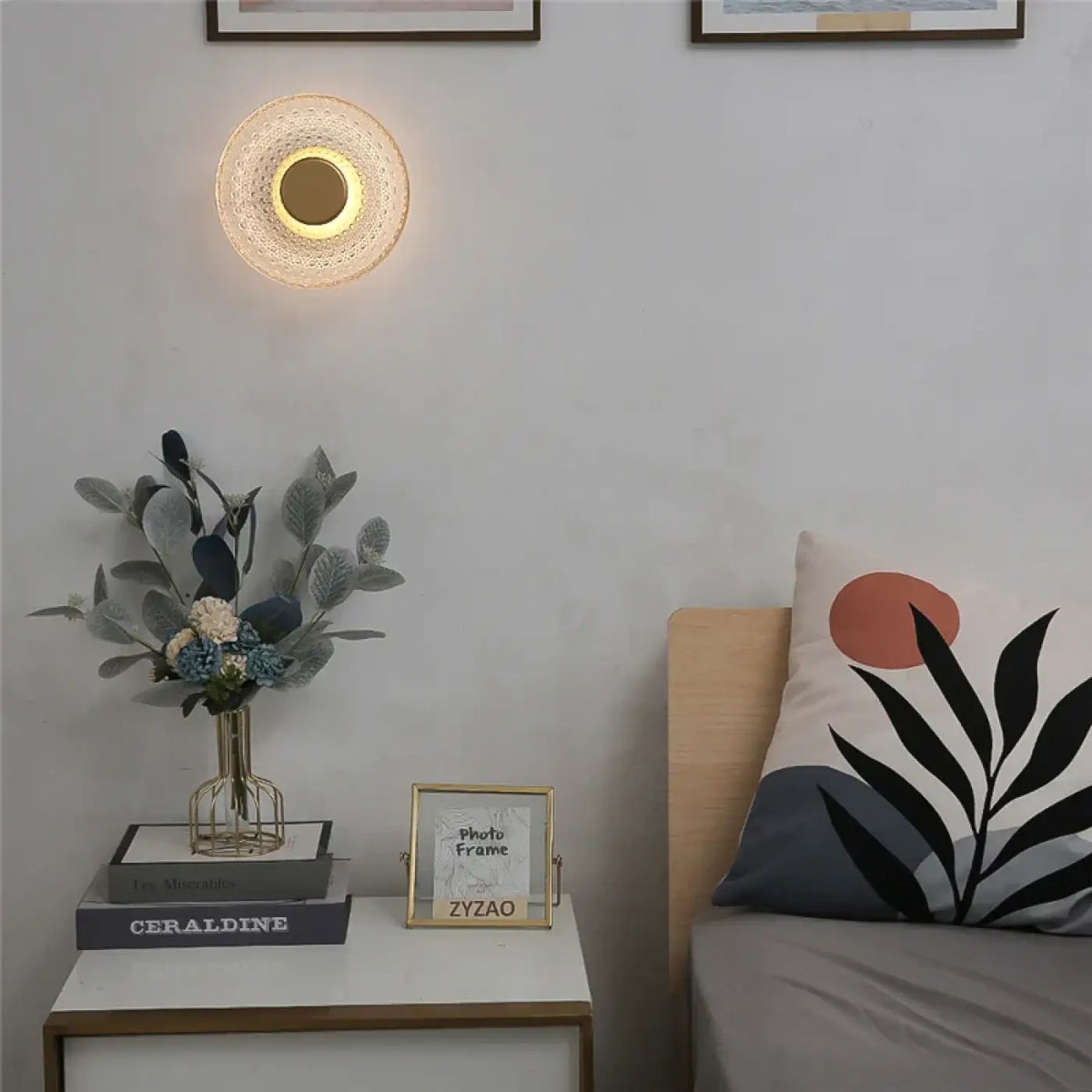 Applique Murale en Verre Texturé – Zonia