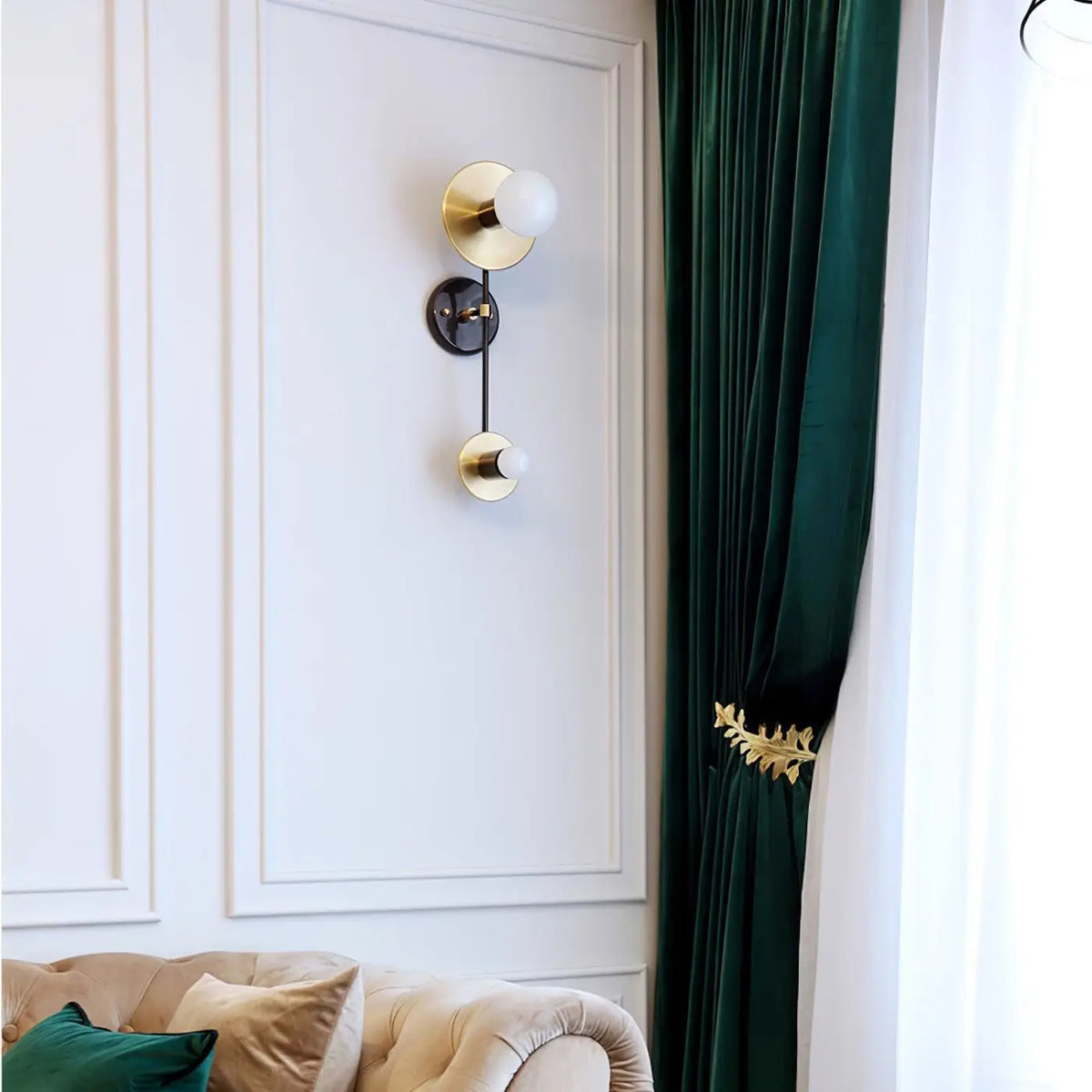 Applique Murale Dorée et Noire – Disine