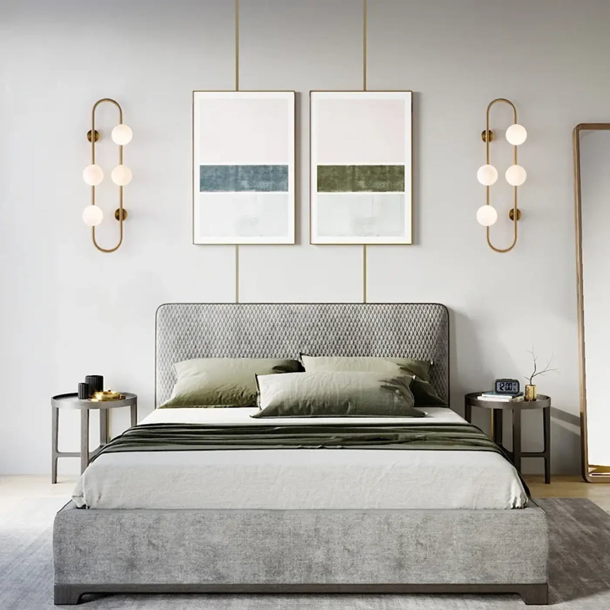 Applique Murale à 4 Globes Blancs – Zedis