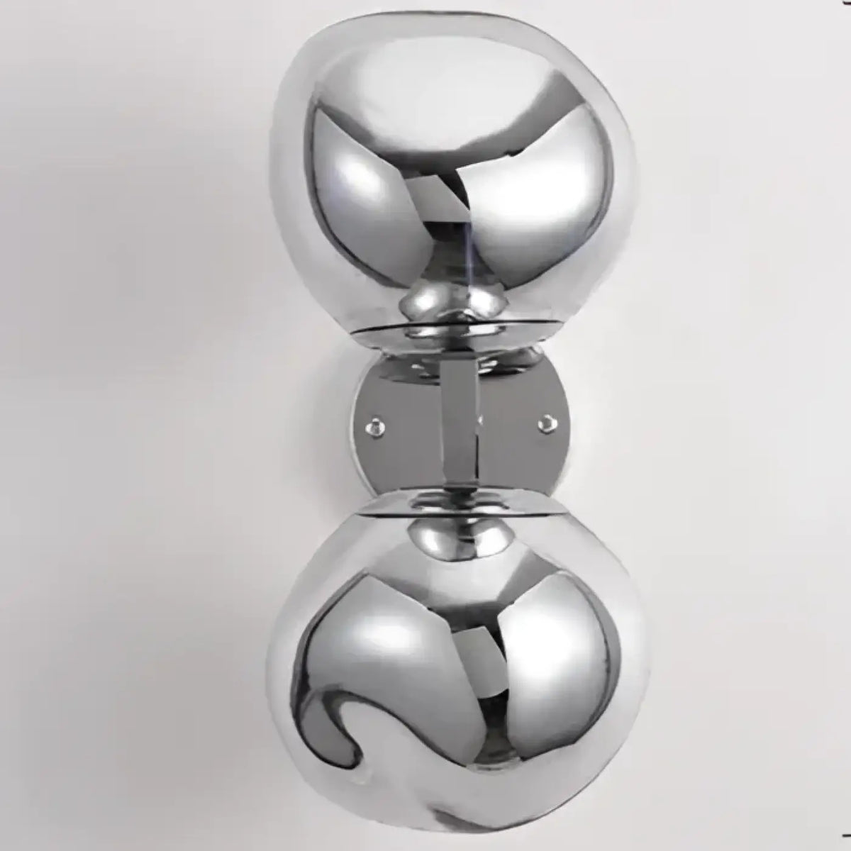 Applique Murale Double Globe Verre Soufflé – Ranine