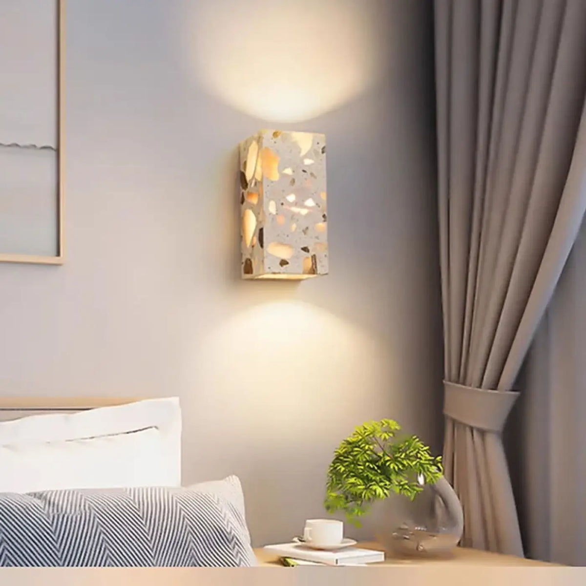 Applique Murale Effet Pierre Beige – Jomine