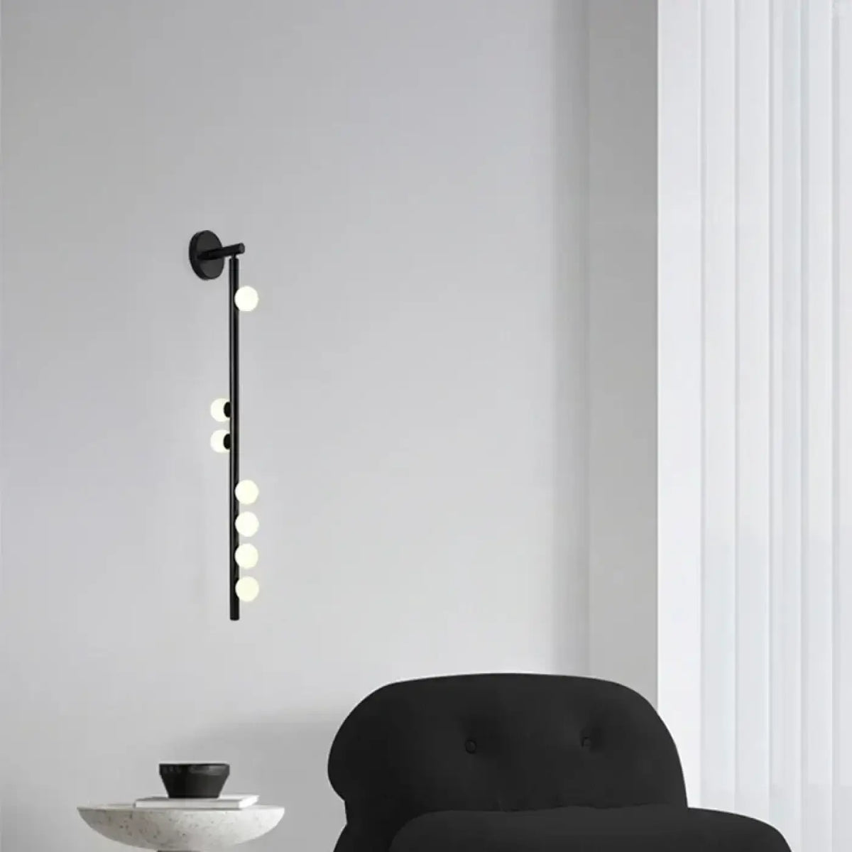 Applique Murale Laiton et Globes Opalins – Fevo