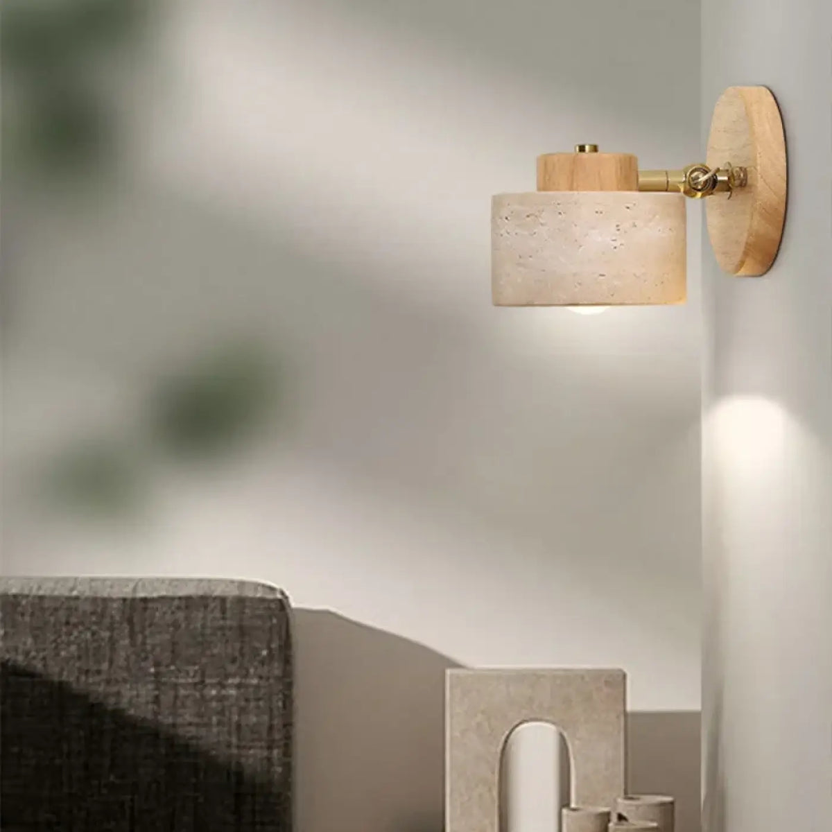 Applique Murale en Bois Finition Minérale – Zavio