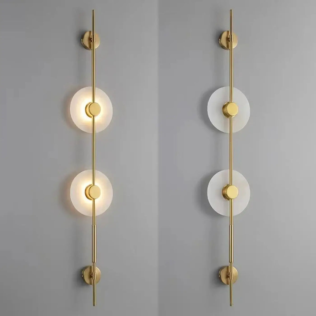 Applique Murale Verticale à Disques Lumineux – Vona