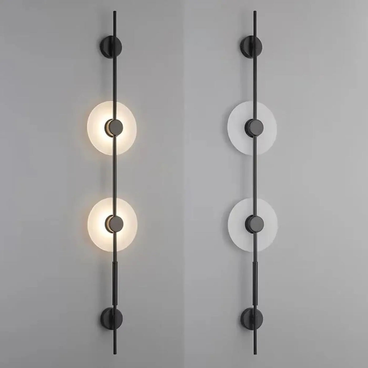 Applique Murale Verticale à Disques Lumineux – Vona