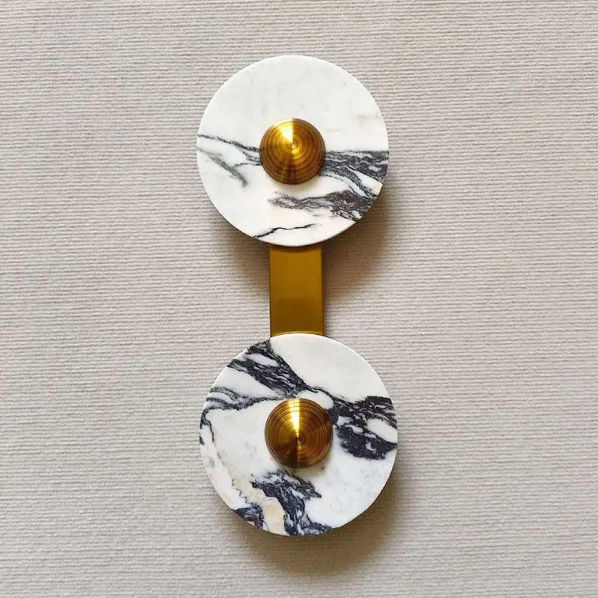 Applique Murale Marbre Blanc Doré – Tesio