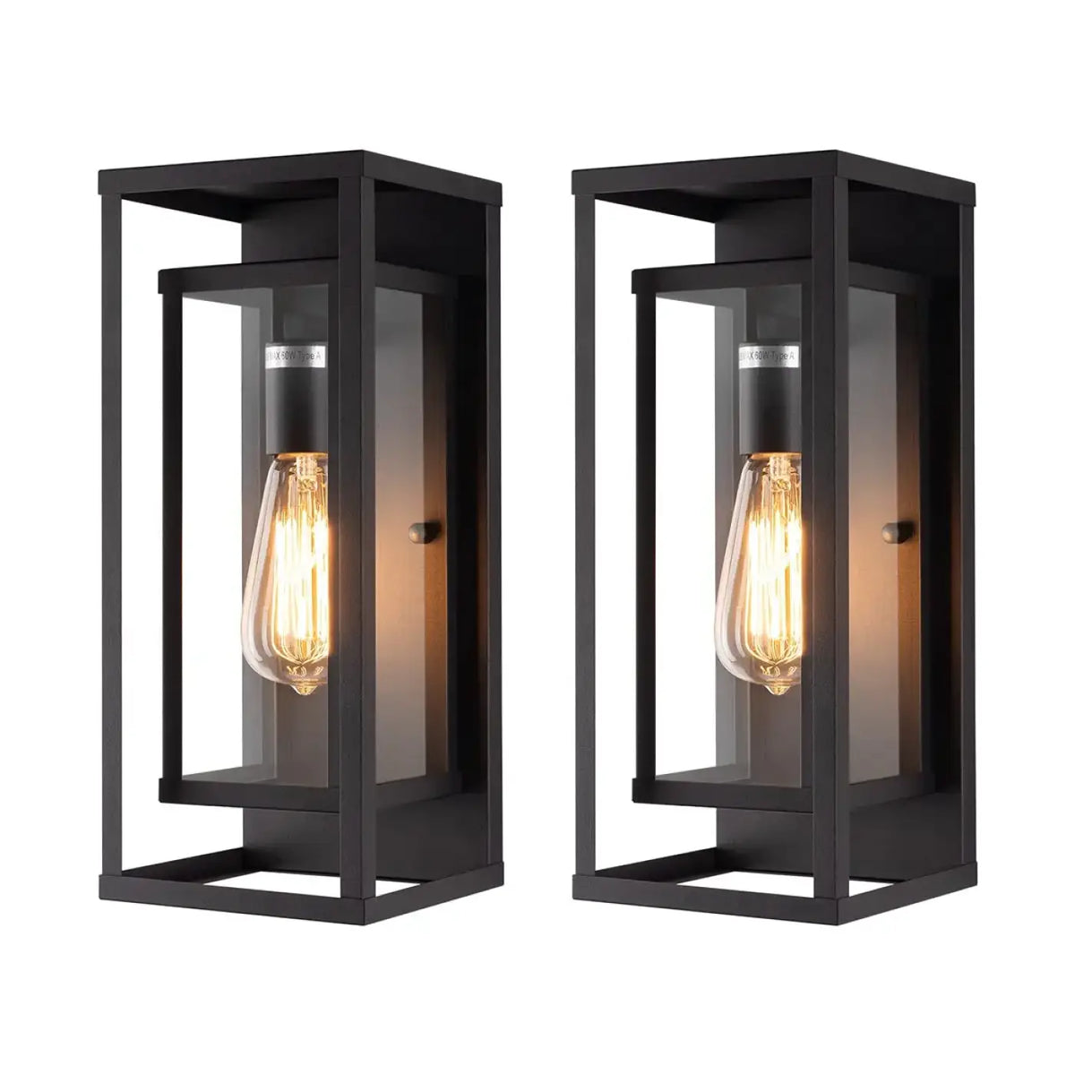 Applique Murale Extérieure Design Métal Noir – Rania