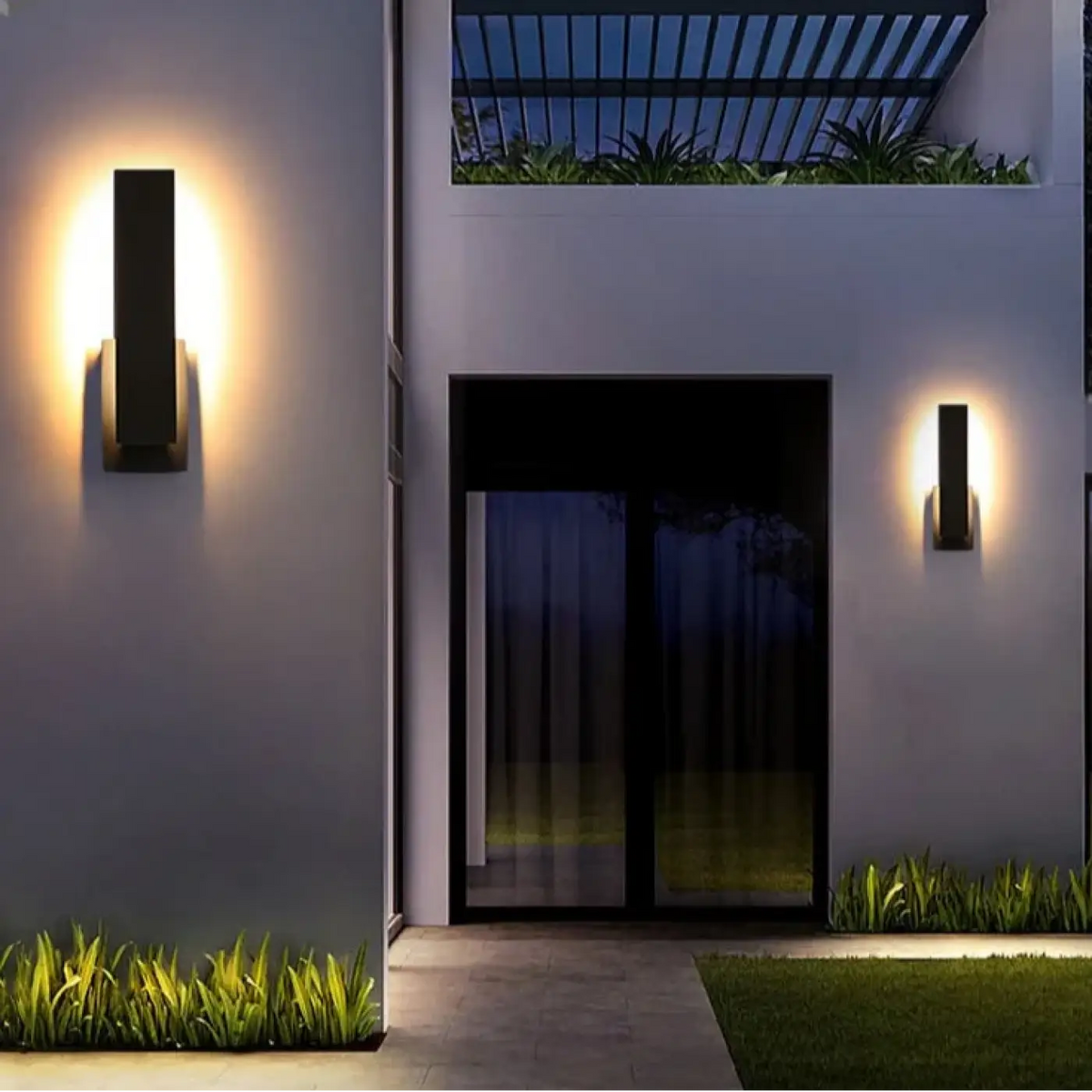 Applique Façade Noire Lumière Diffuse – Odel