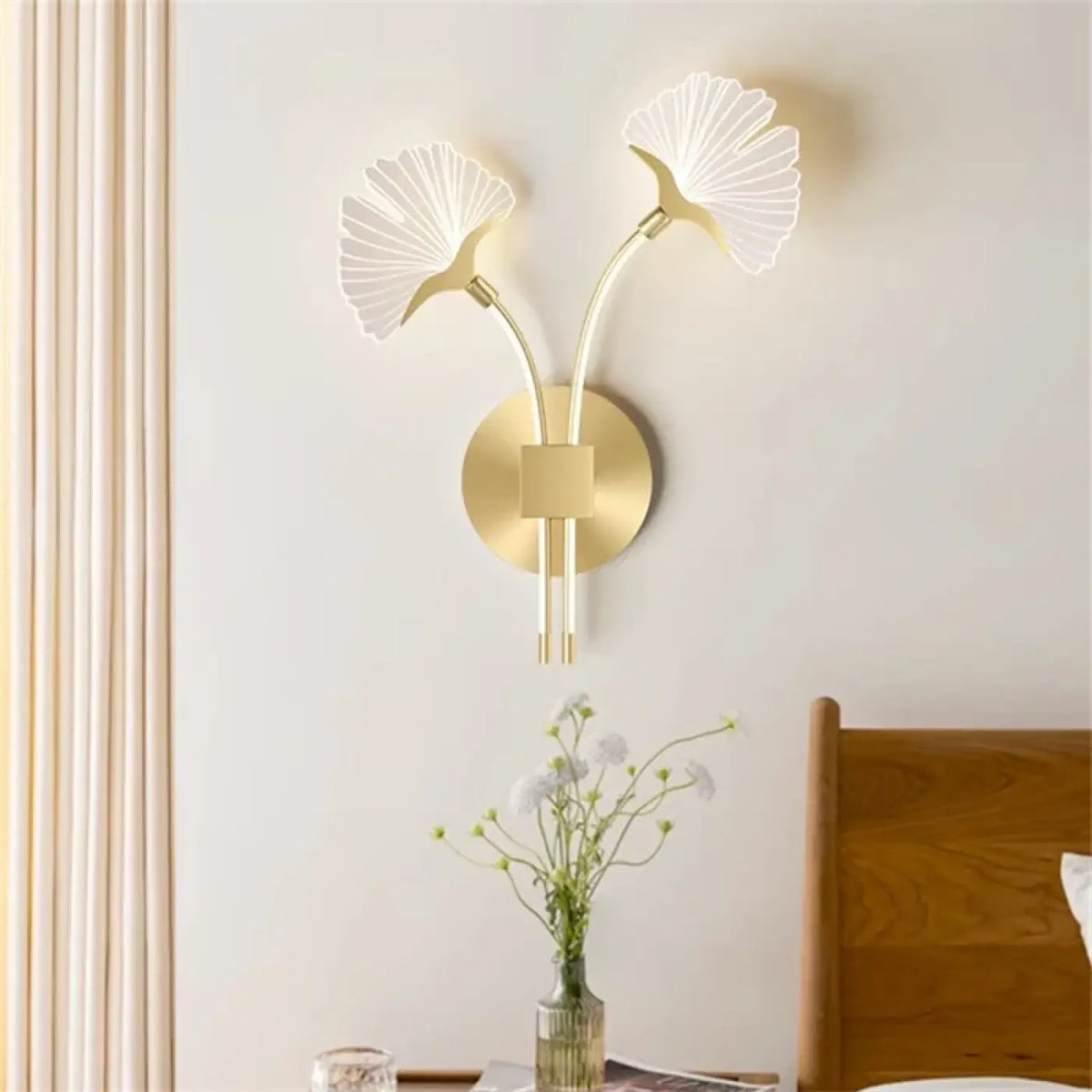 Applique Murale Fleur et Deux Feuilles – Kadio