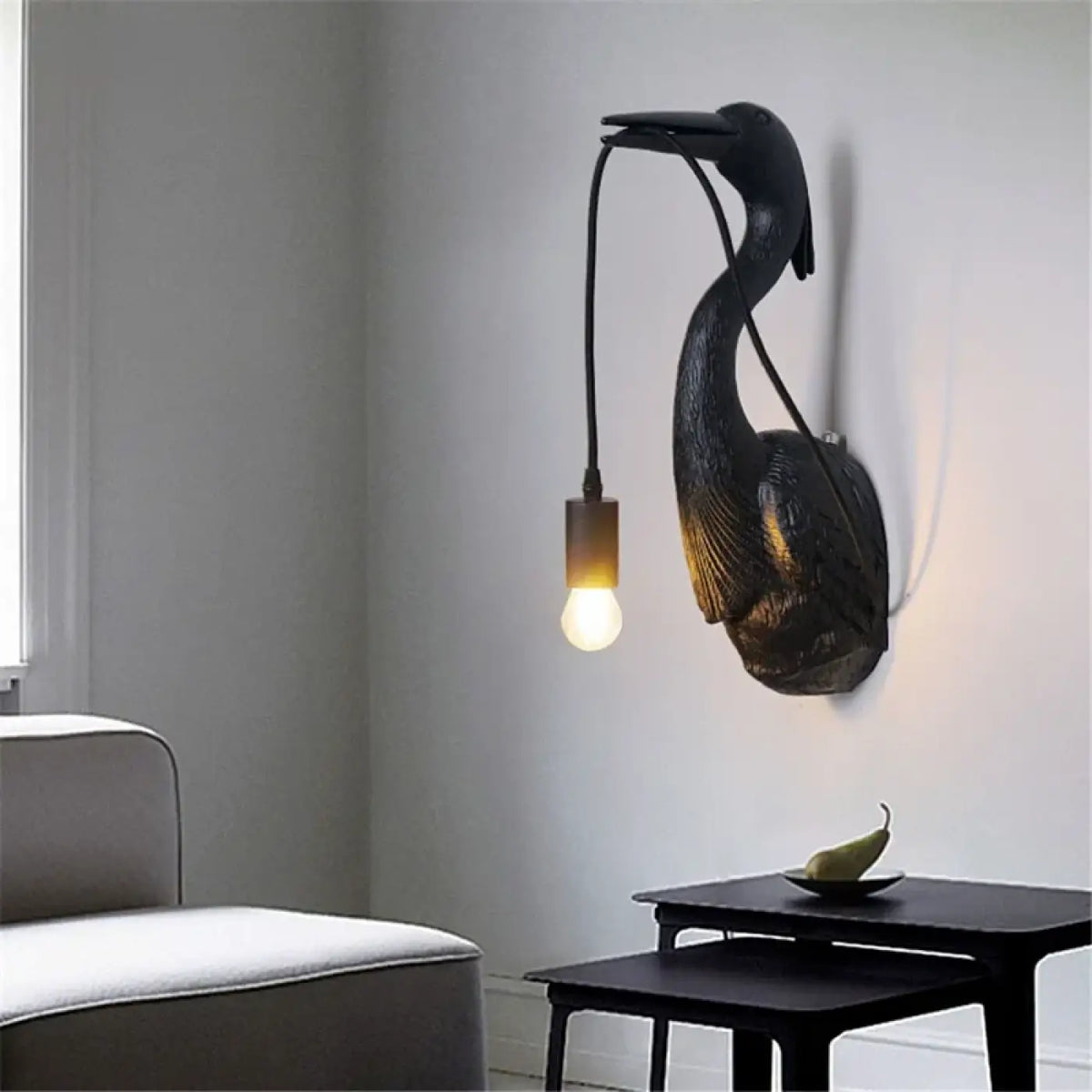 Applique Murale Héron à Ampoule Suspendue – Fénis