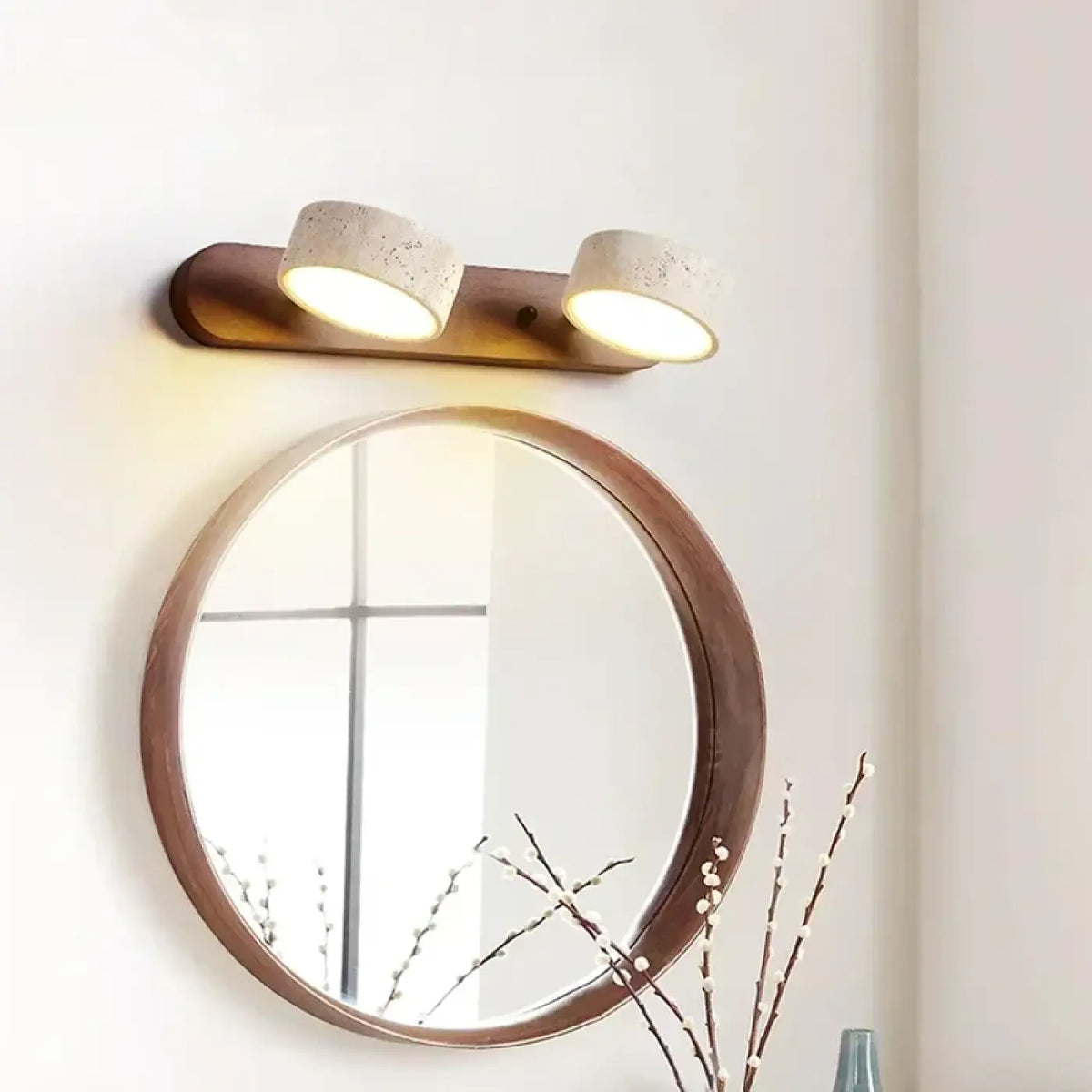 Applique Murale Japonaise Bois et Pierre – Vesane