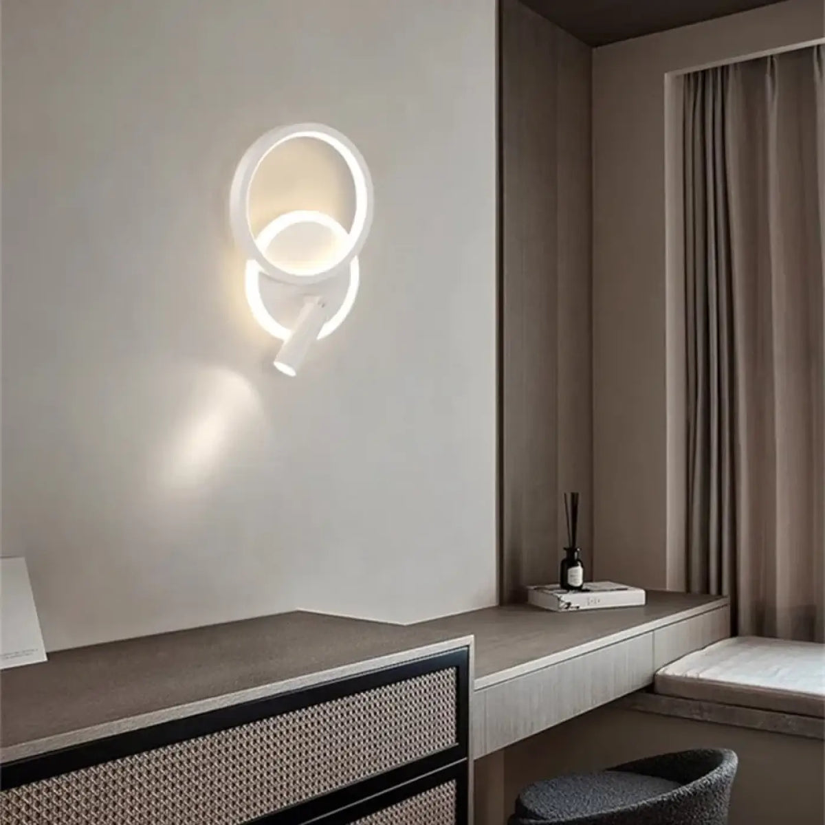 Applique Murale LED Deux Cercles – Imel