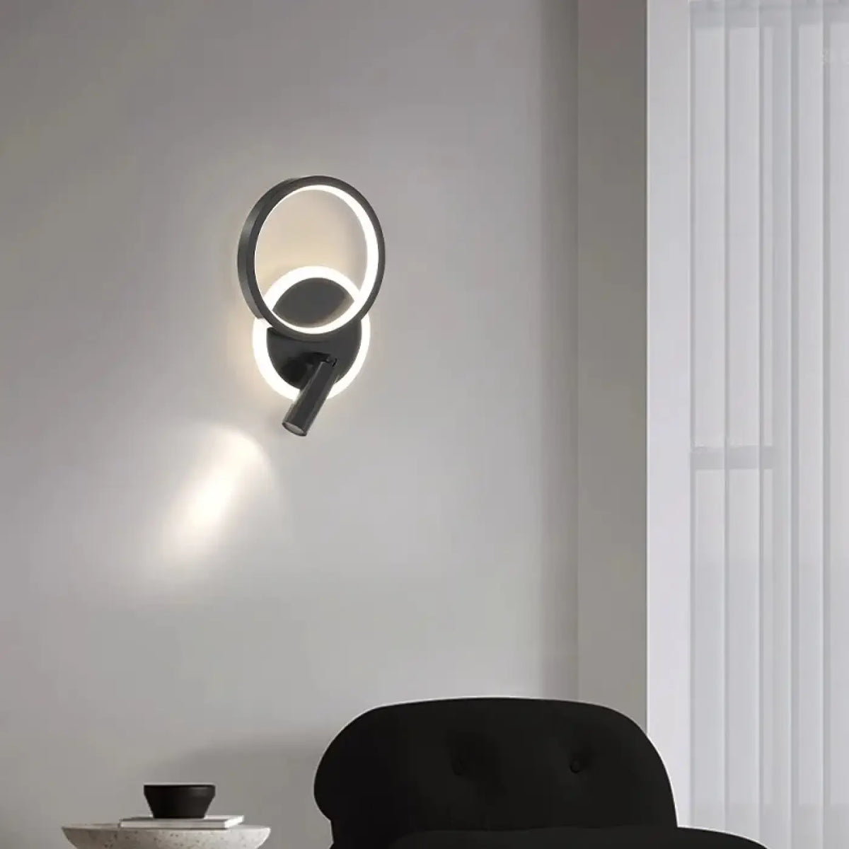 Applique Murale LED Deux Cercles – Imel