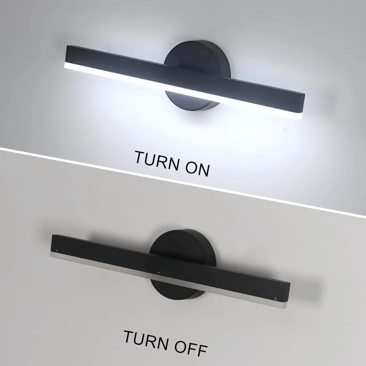 Applique Murale LED Élancée Noire – Somel