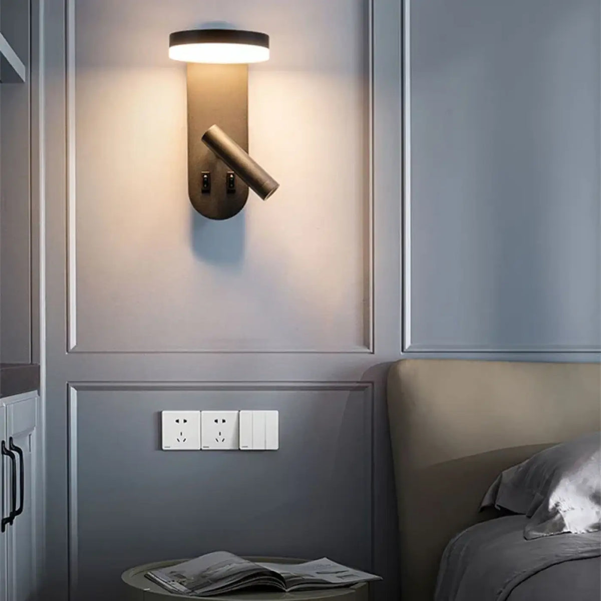 Applique Murale LED avec Liseuse – Dovel