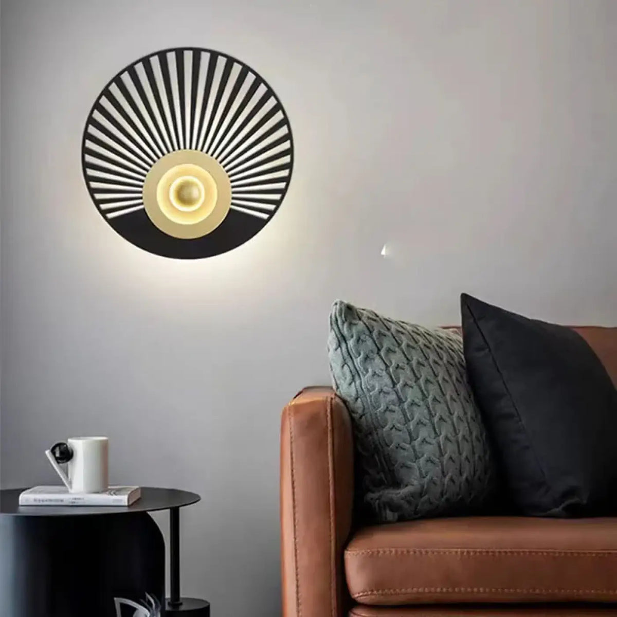 Applique Murale LED en Fer Noir – Vinelle