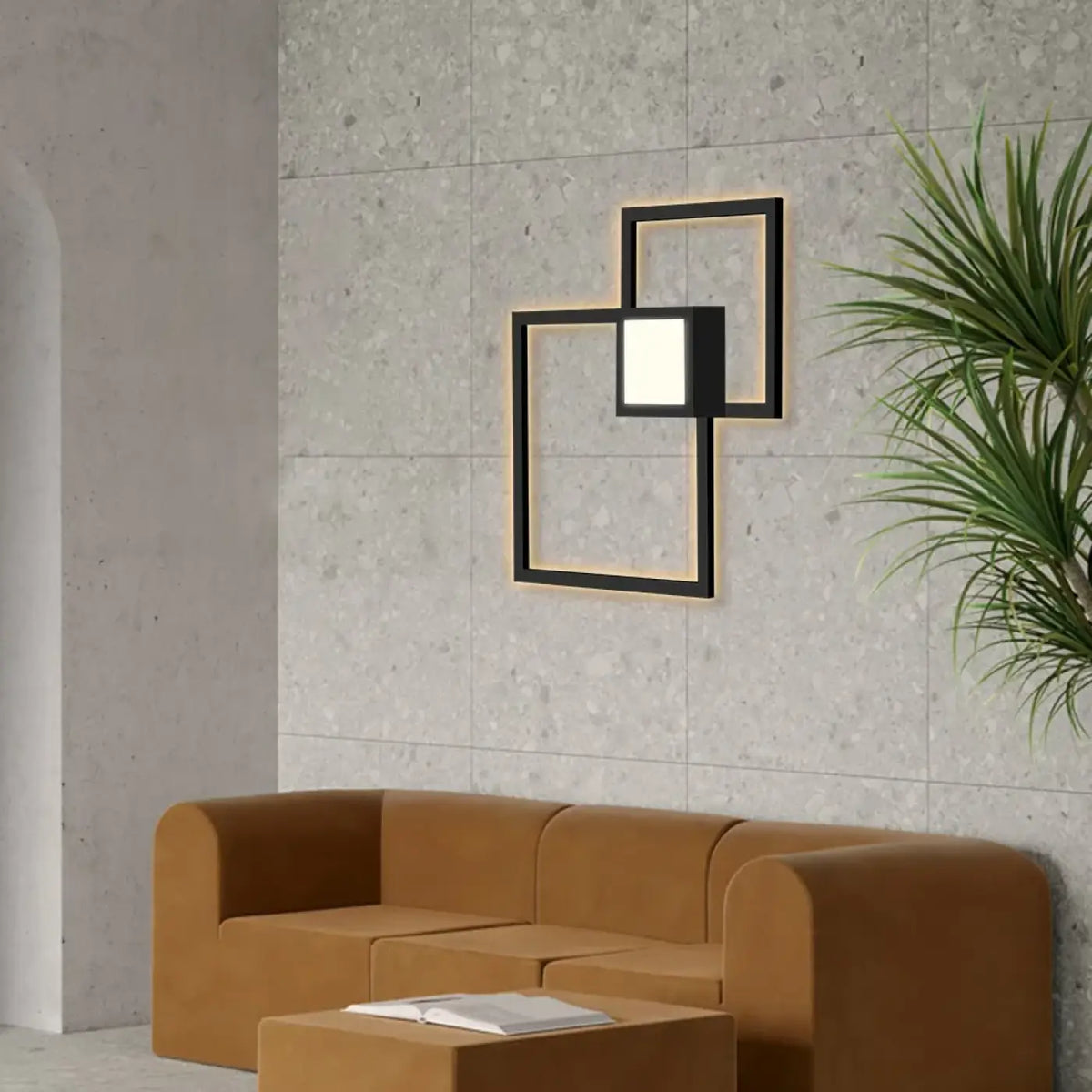 Applique Murale LED Carrés Géométriques – Demio