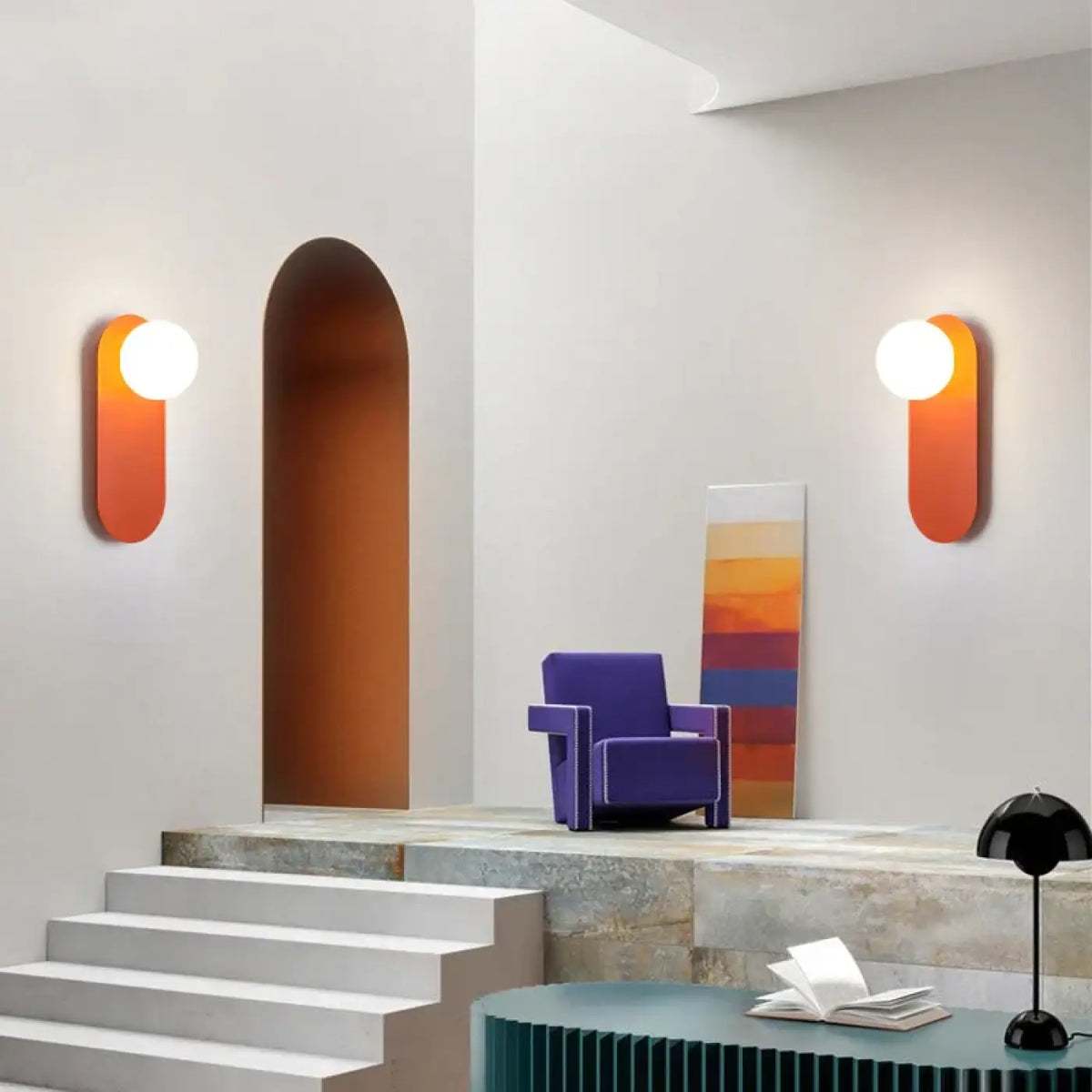 Applique Murale LED Boule Blanche – Dimon