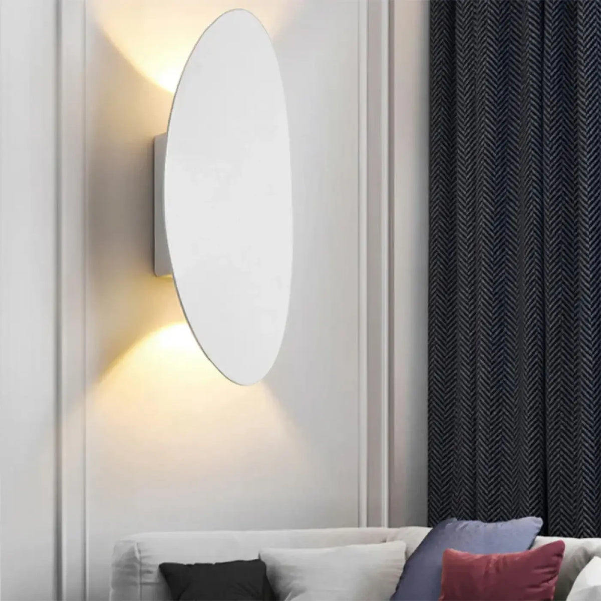 Applique Murale LED Ovale Blanche – Jona
