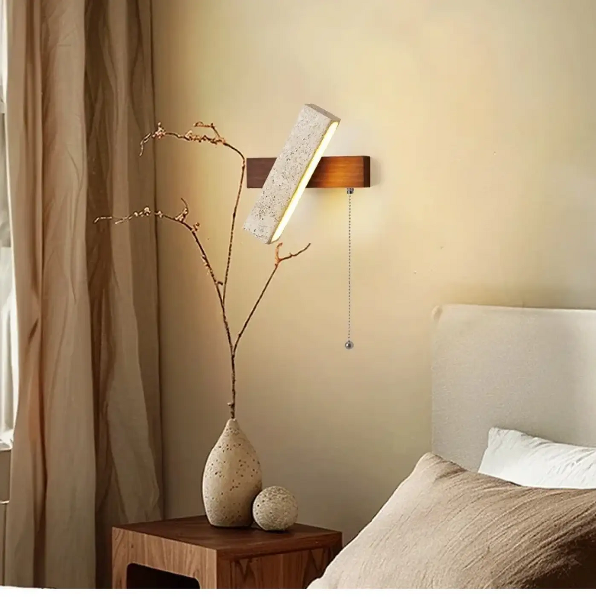 Applique Murale LED Pierre et Bois – Réman