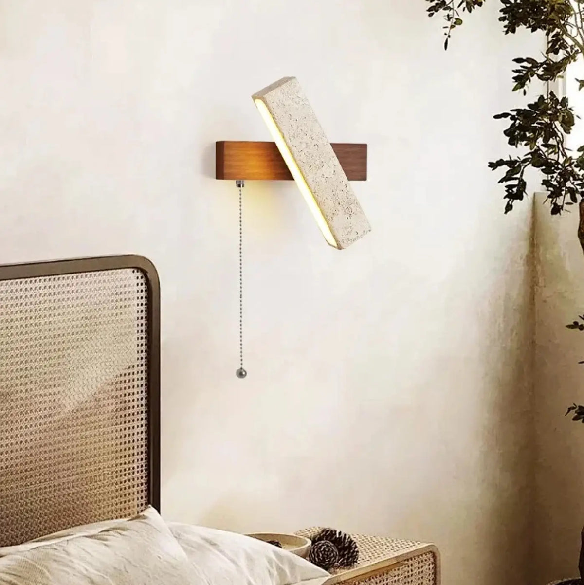 Applique Murale LED Pierre et Bois – Réman