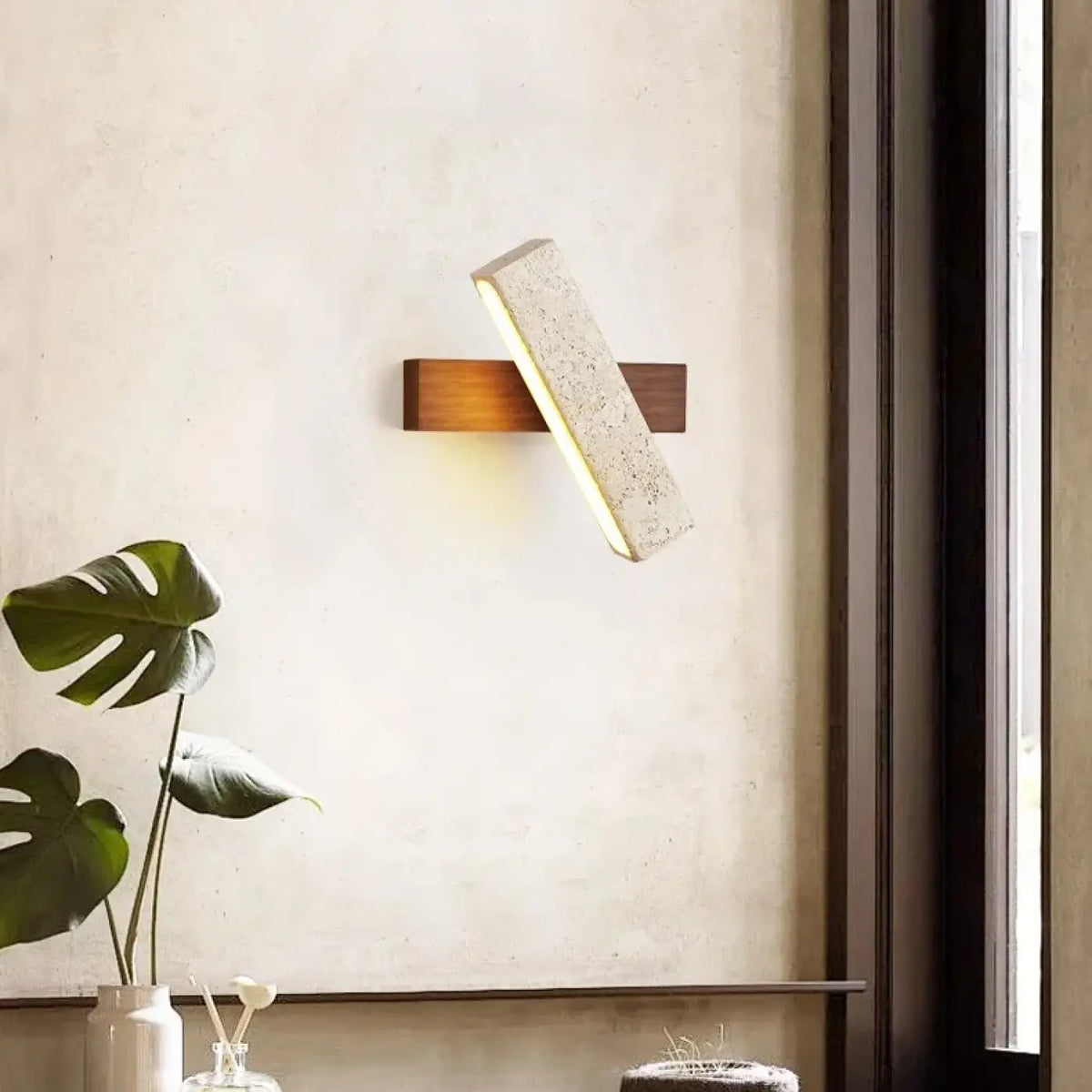 Applique Murale LED Pierre et Bois – Réman