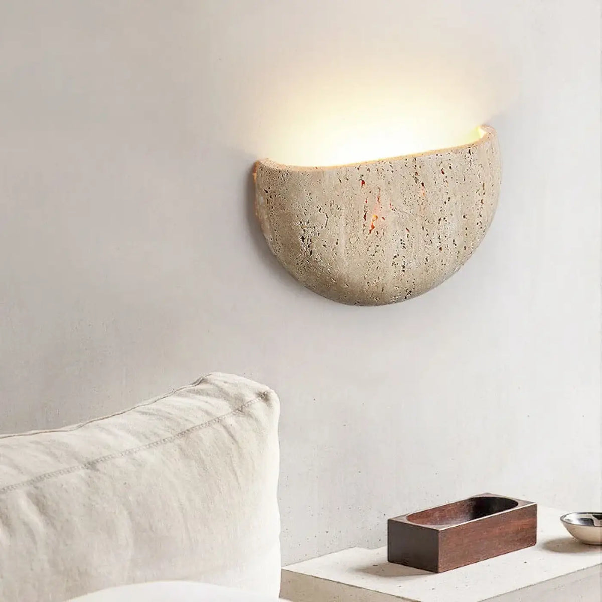 Applique Murale LED Pierre Demi-Cercle – Jevelle