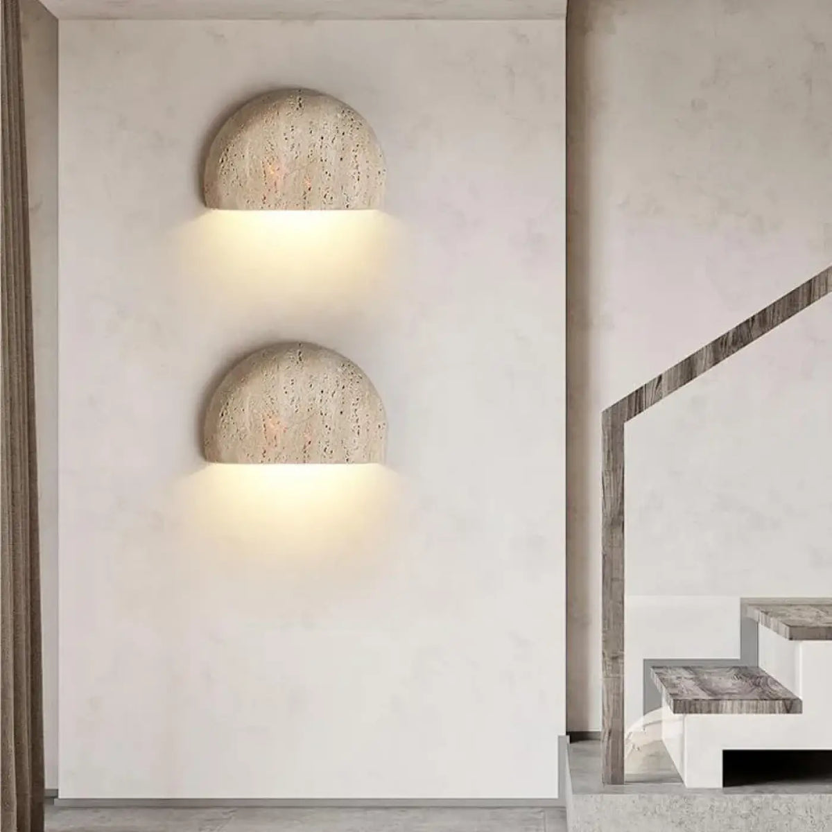 Applique Murale LED Pierre Demi-Cercle – Jevelle