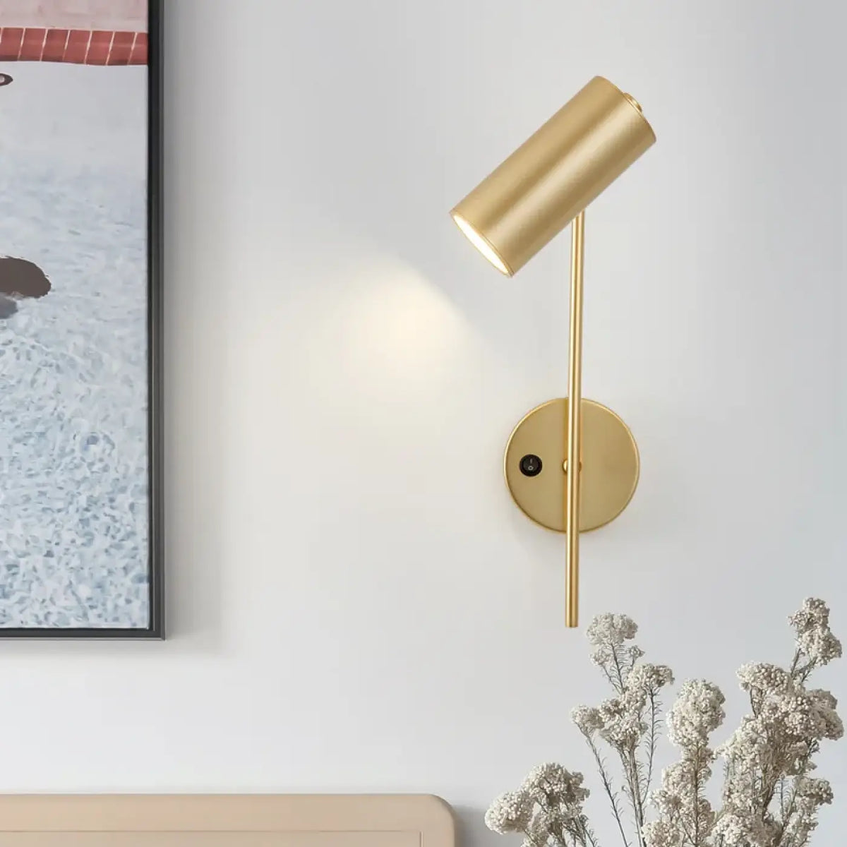 Applique Murale LED Pivotante en Laiton – Zilis