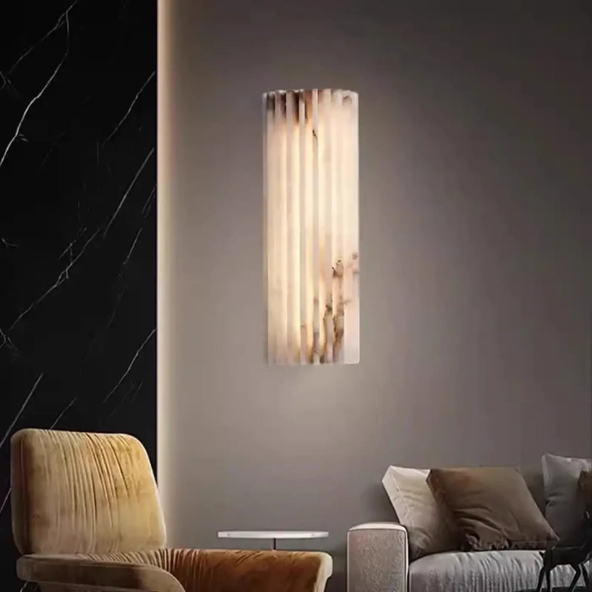 Applique Murale Longiligne en Albâtre – Bamane