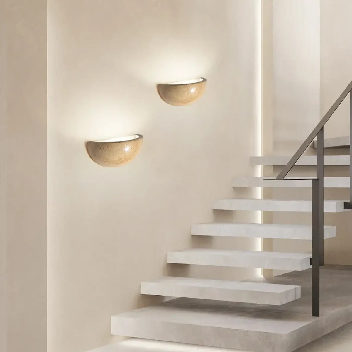 Applique Murale Marbre Demi-Sphère LED – Déson