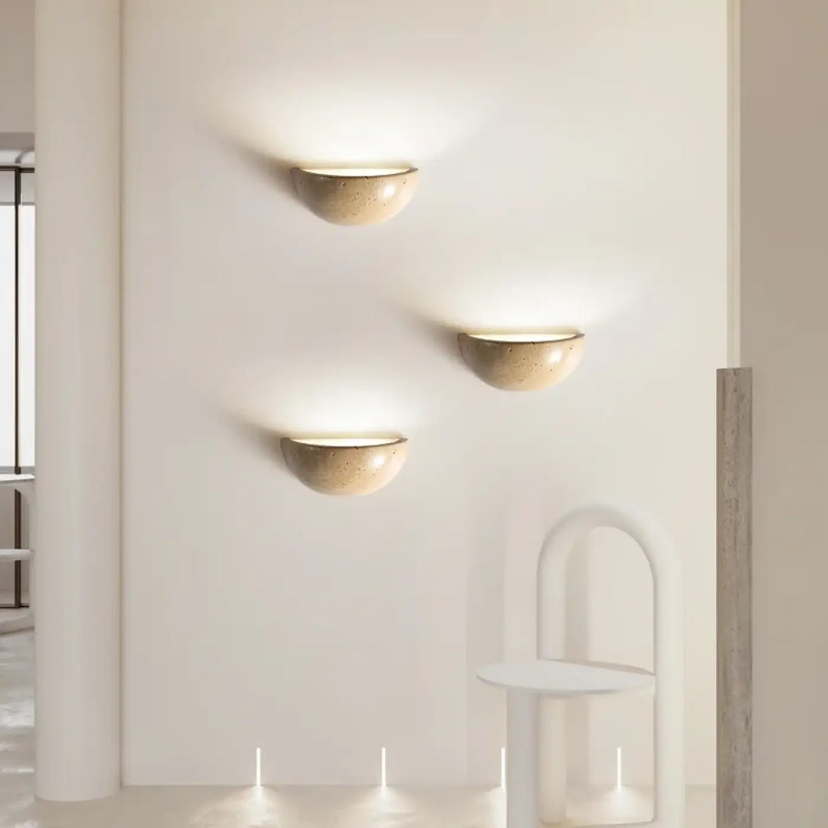 Applique Murale Marbre Demi-Sphère LED – Déson