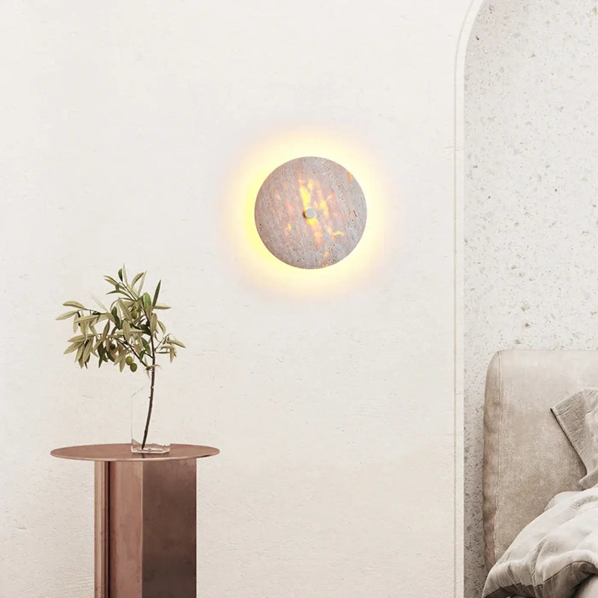 Applique Murale Minérale Effet Halo – Midan