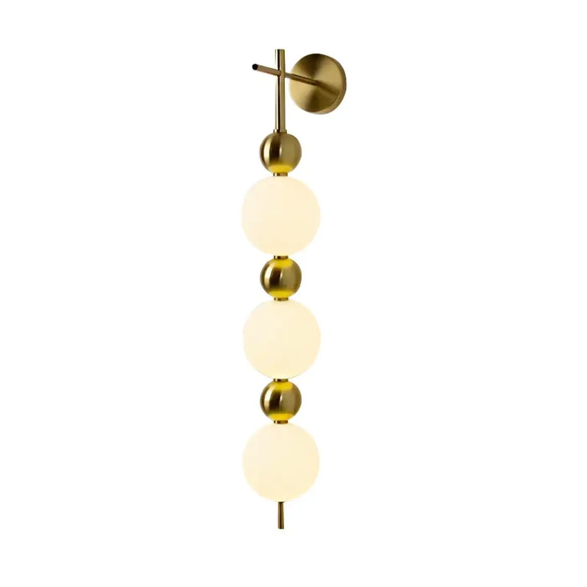 Applique Murale Dorée à Trois Boules – Sinio