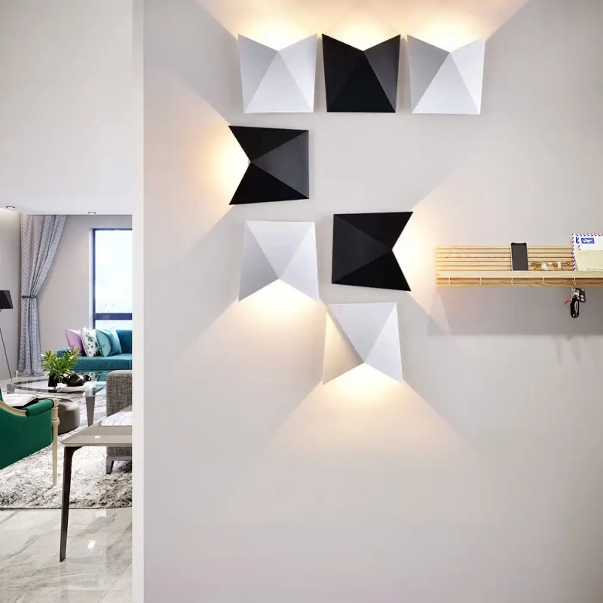 Applique Murale Effet Origami – Jémel