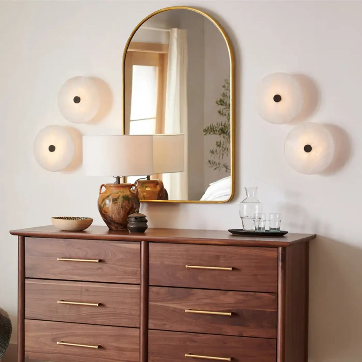 Applique Murale Marbre Beige et Noir – Tadette