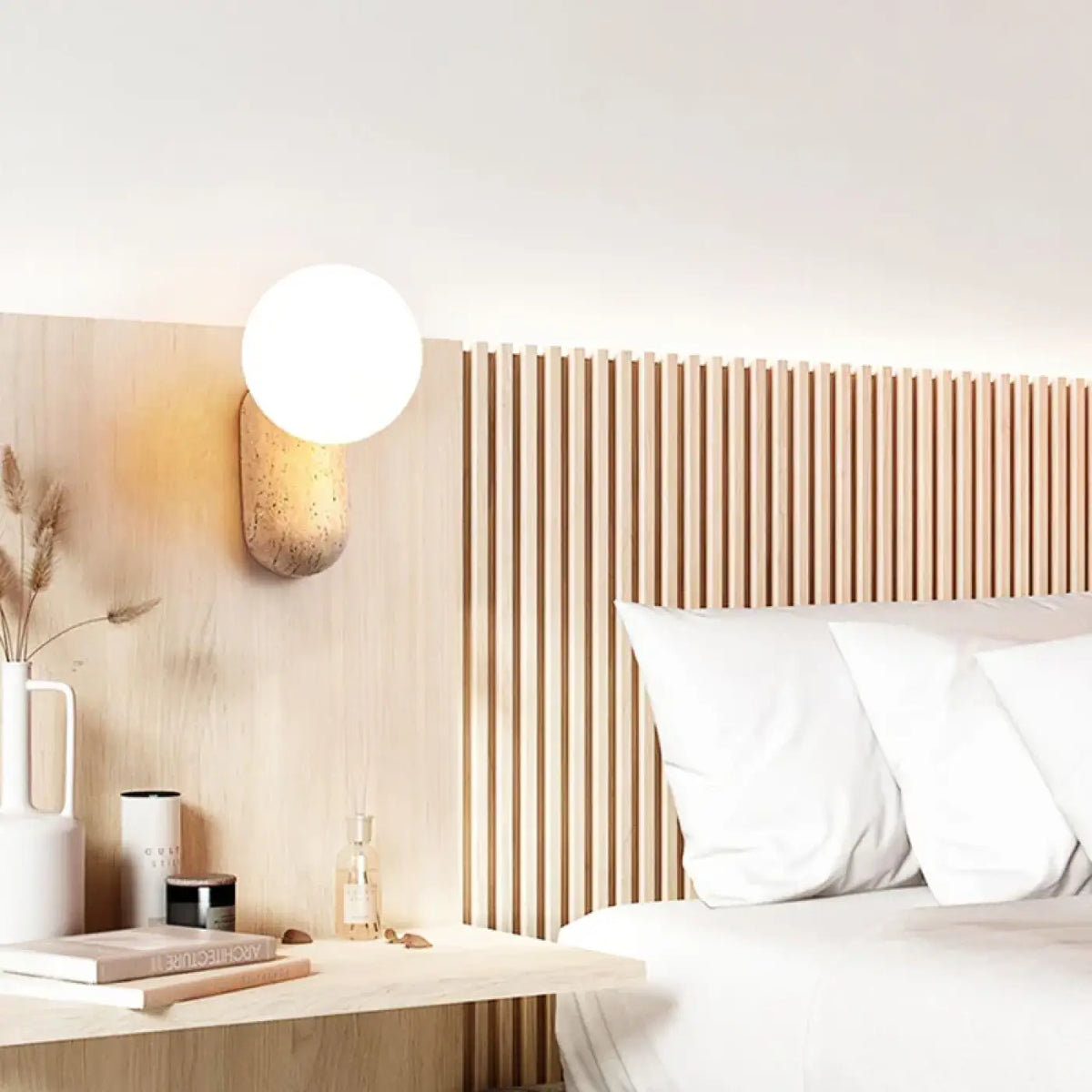 Applique Murale Pierre Naturelle et Globe – Eria