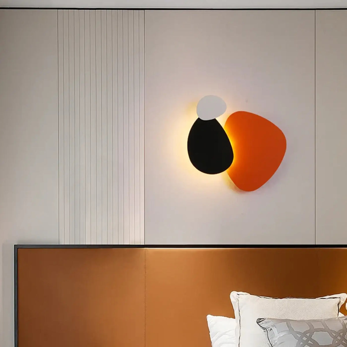 Applique Murale Bicolore Orange et Noir – Samane