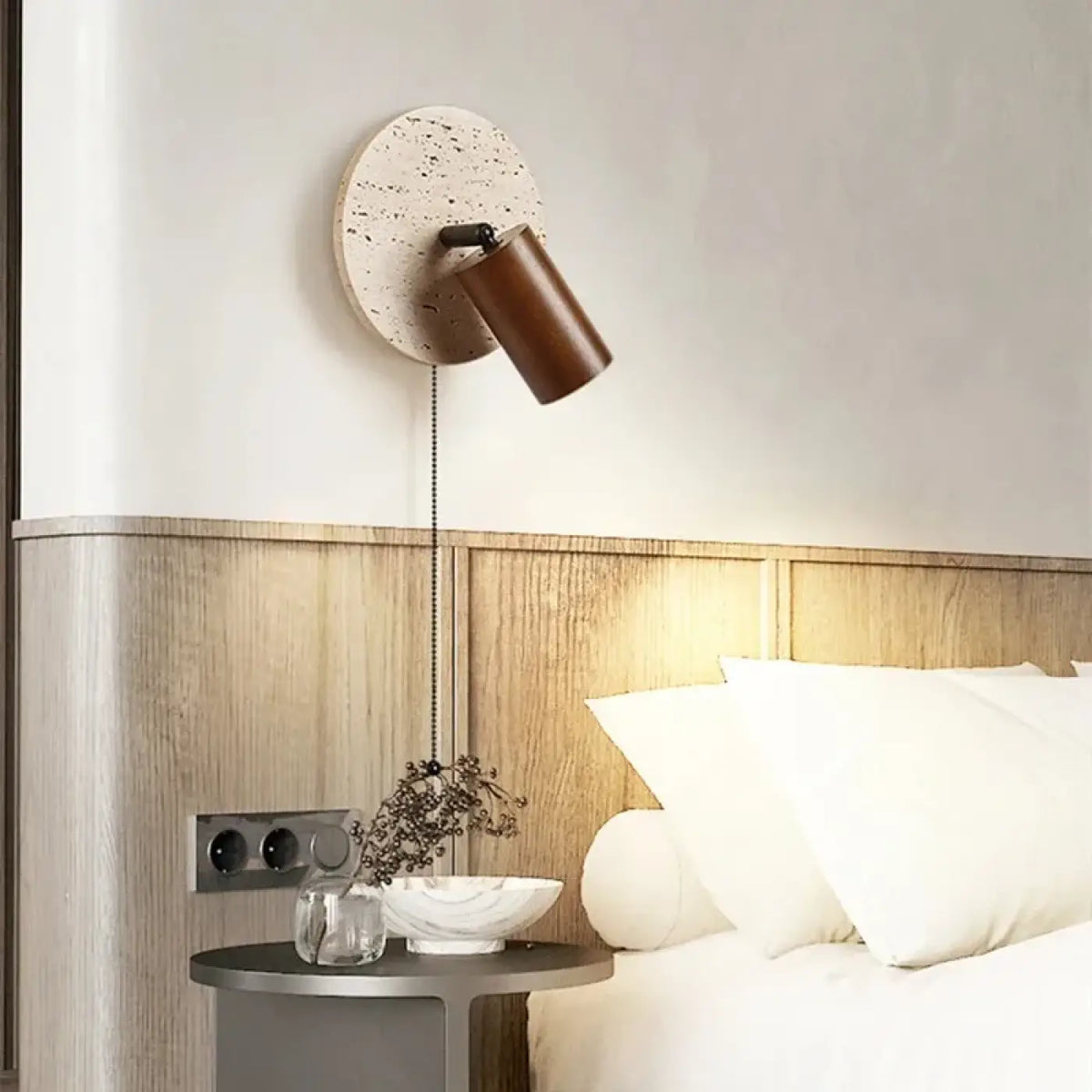 Applique Murale Orientable en Travertin – Konon