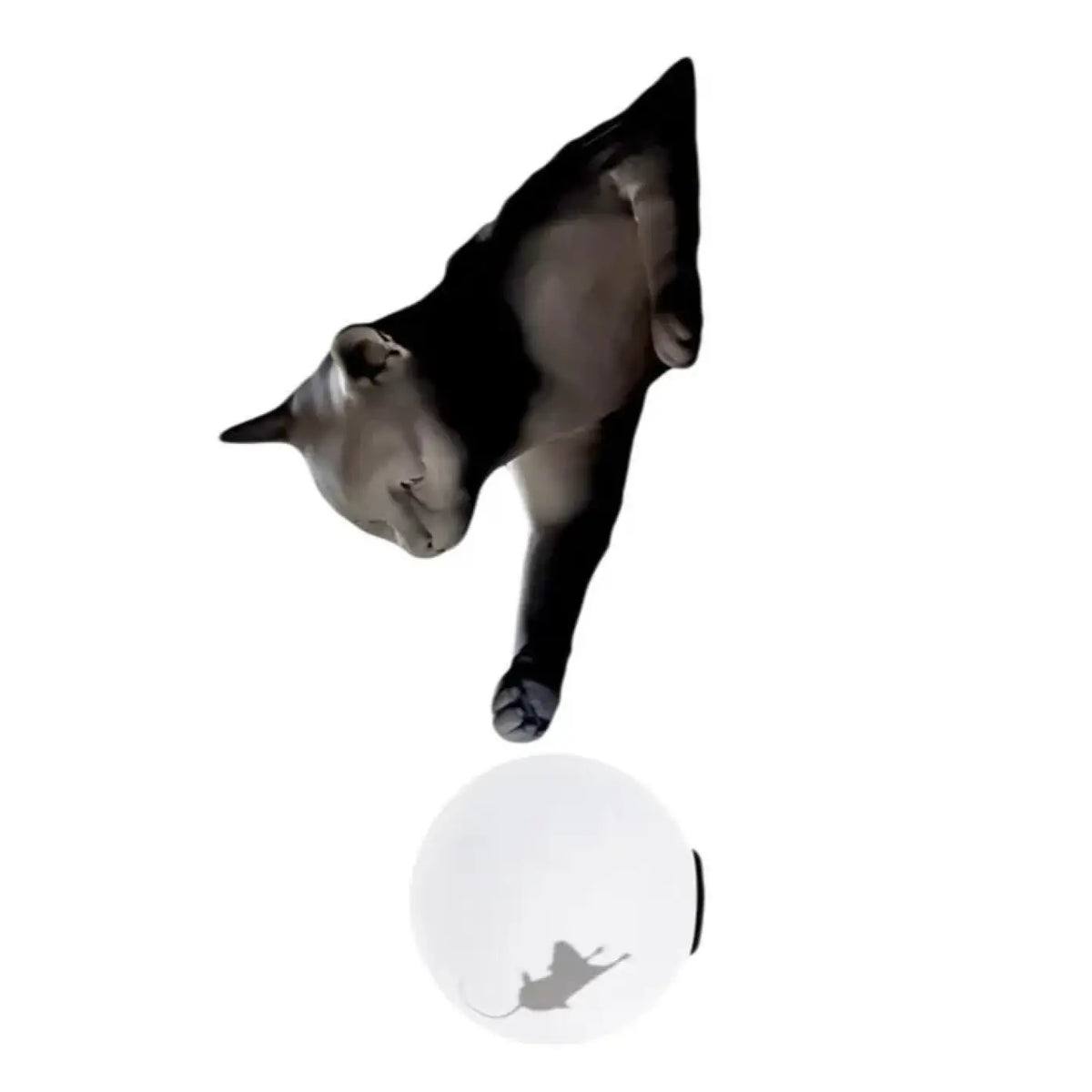 Applique Murale Chat à Boule Lumineuse – Mesine
