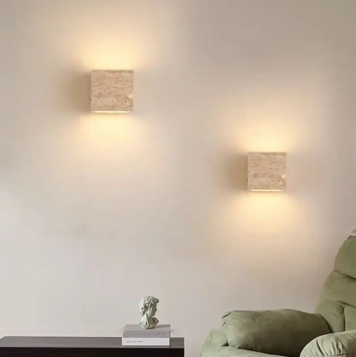 Applique Murale en Travertin Minimaliste – Nirio