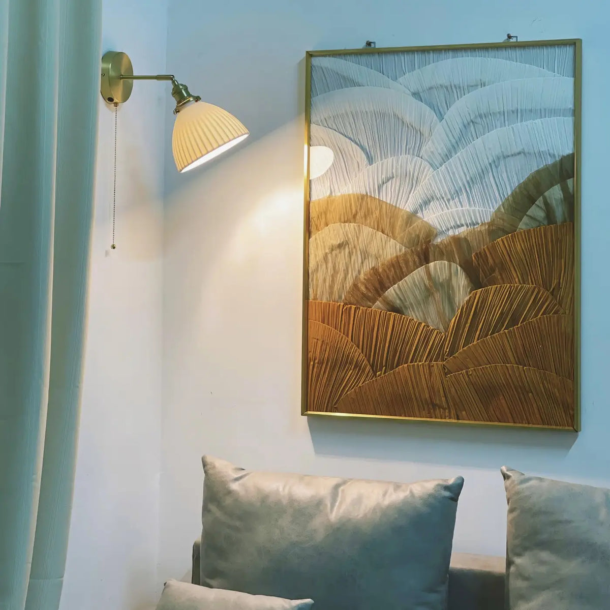 Applique Murale en Porcelaine Blanche – Filan