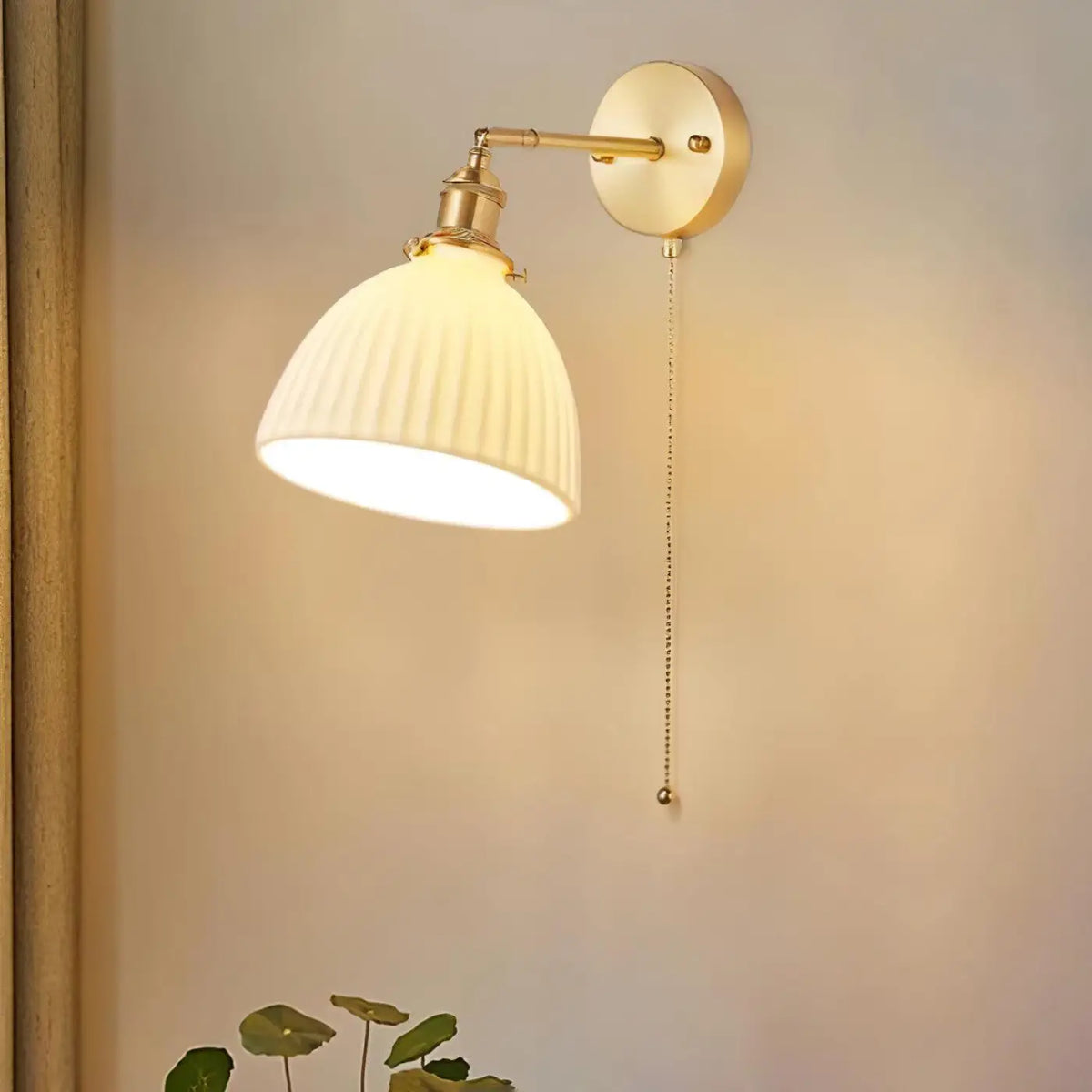 Applique Murale en Porcelaine Blanche – Filan