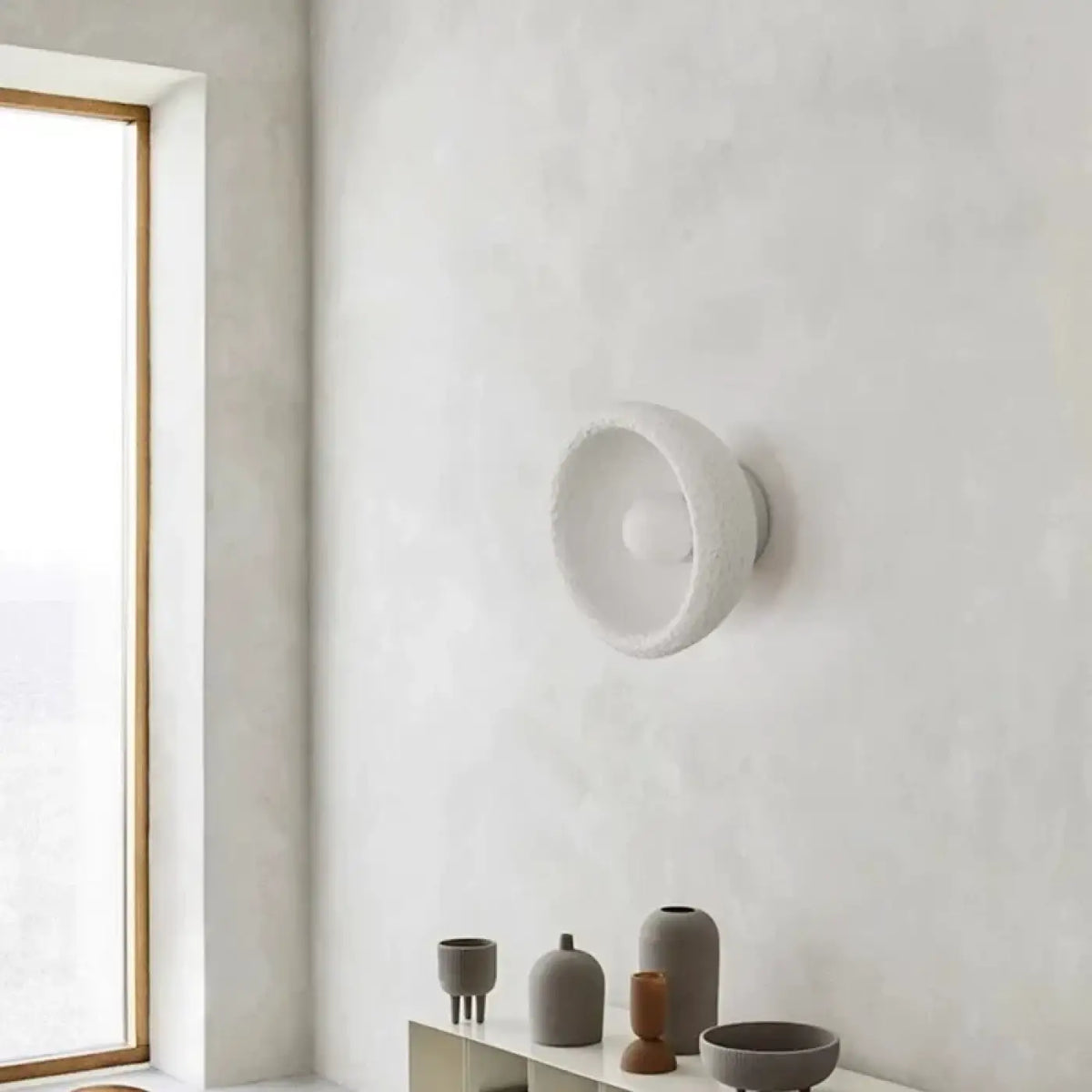 Applique Murale Ronde en Céramique LED – Jedel