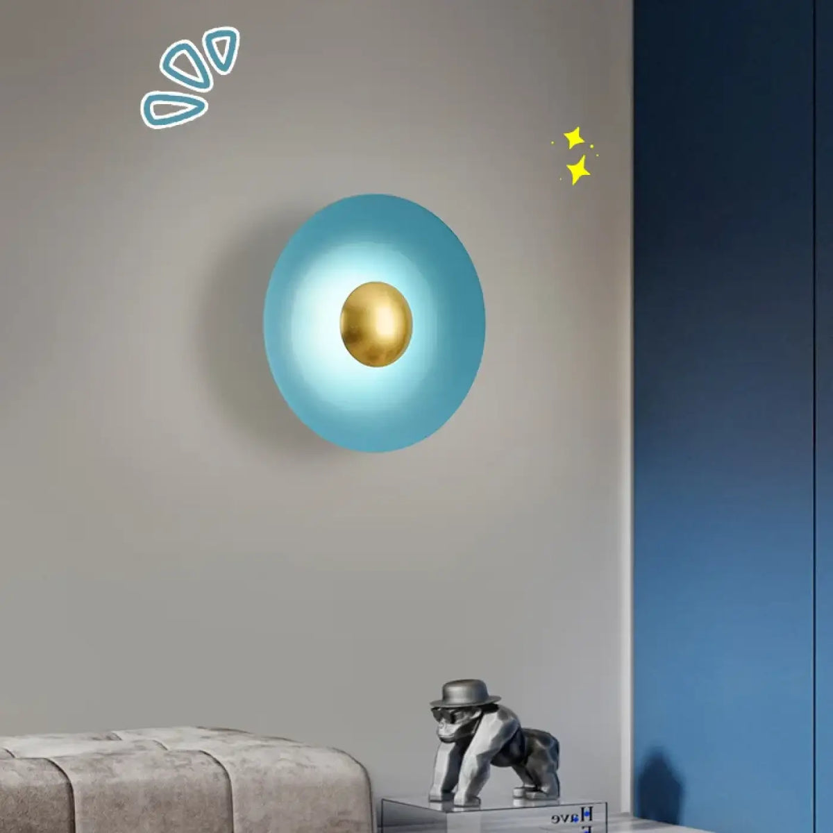 Applique Murale Ronde Colorée – Serette