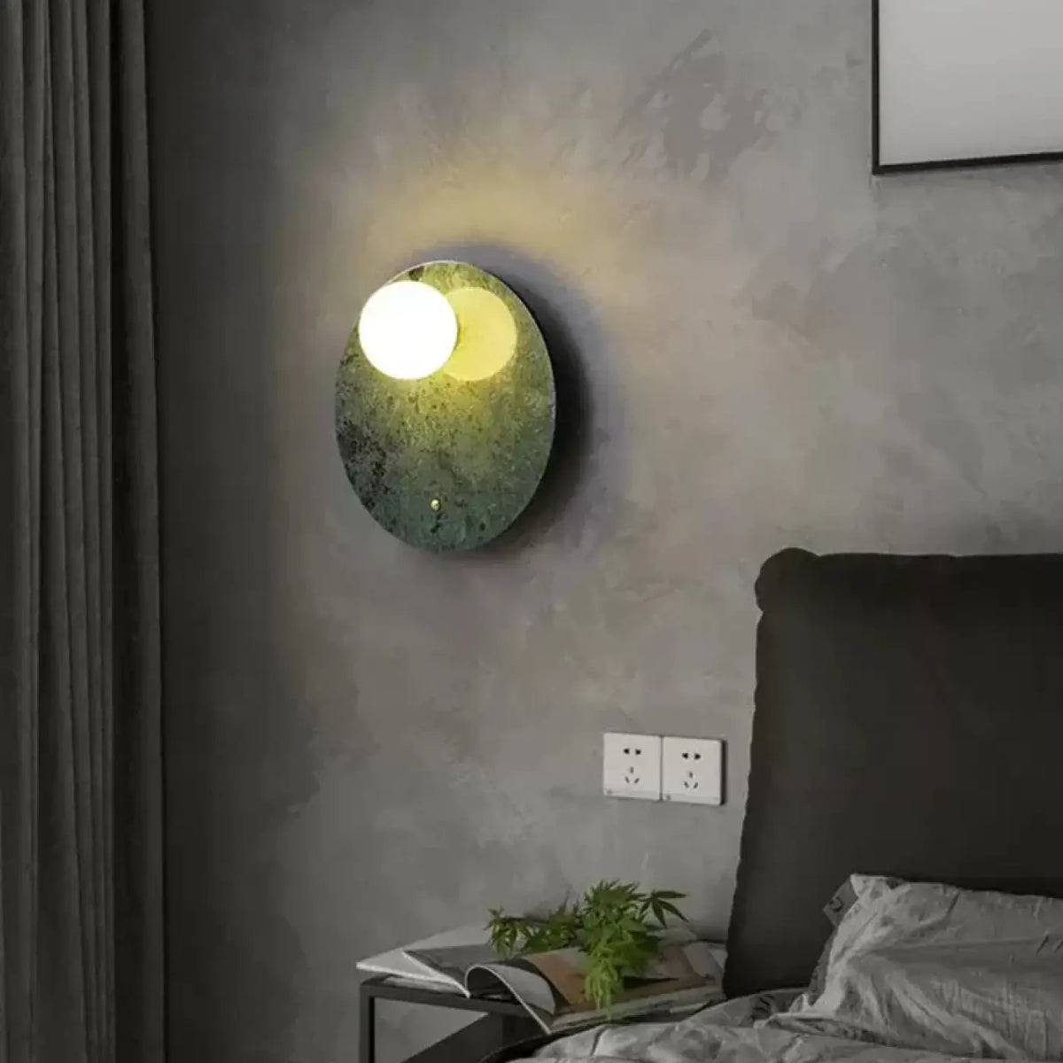 Applique Murale Ronde Effet Marbre – Bélis