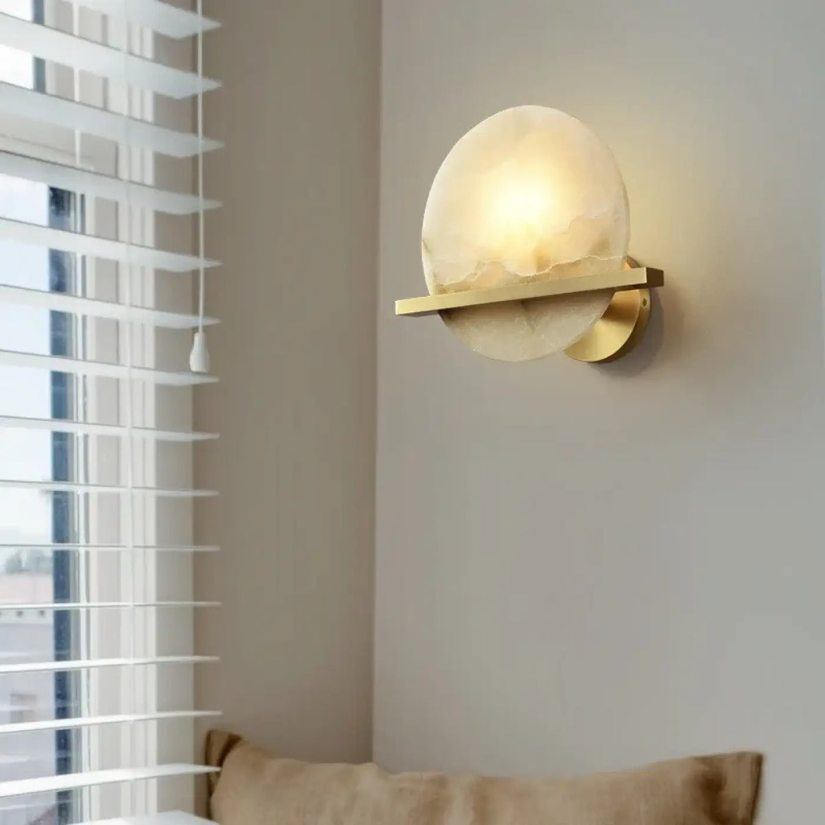 Applique Murale Ronde Effet Marbre – Dinine