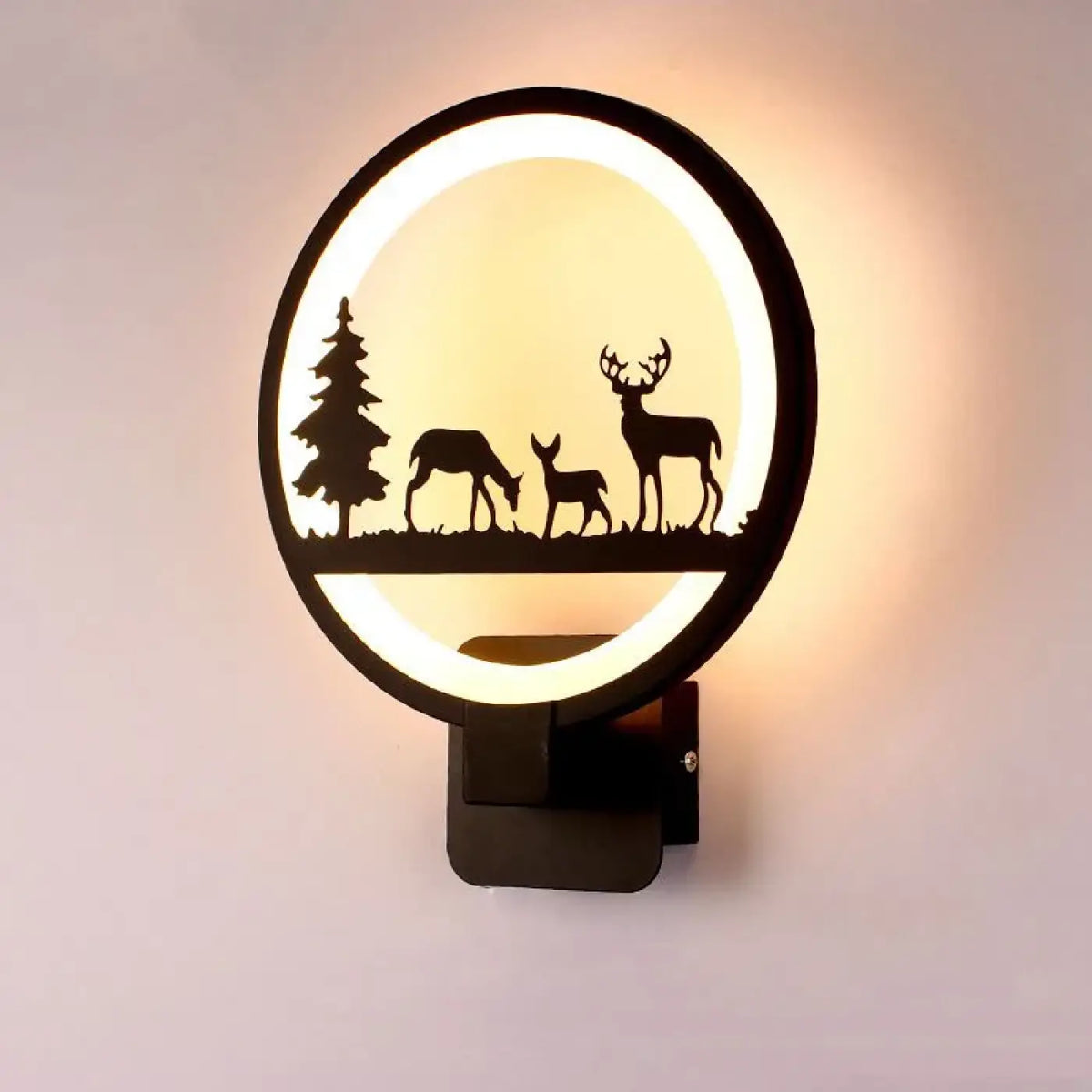 Applique Murale Ronde LED à Motifs – Fiso
