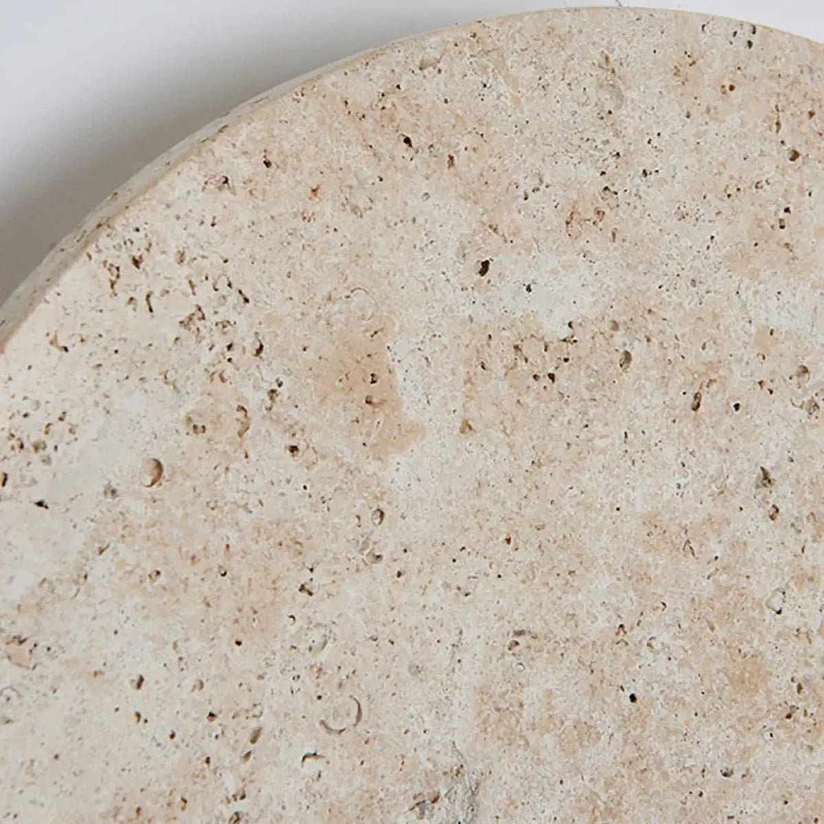 Applique Murale Ronde en Pierre Beige – Bivane