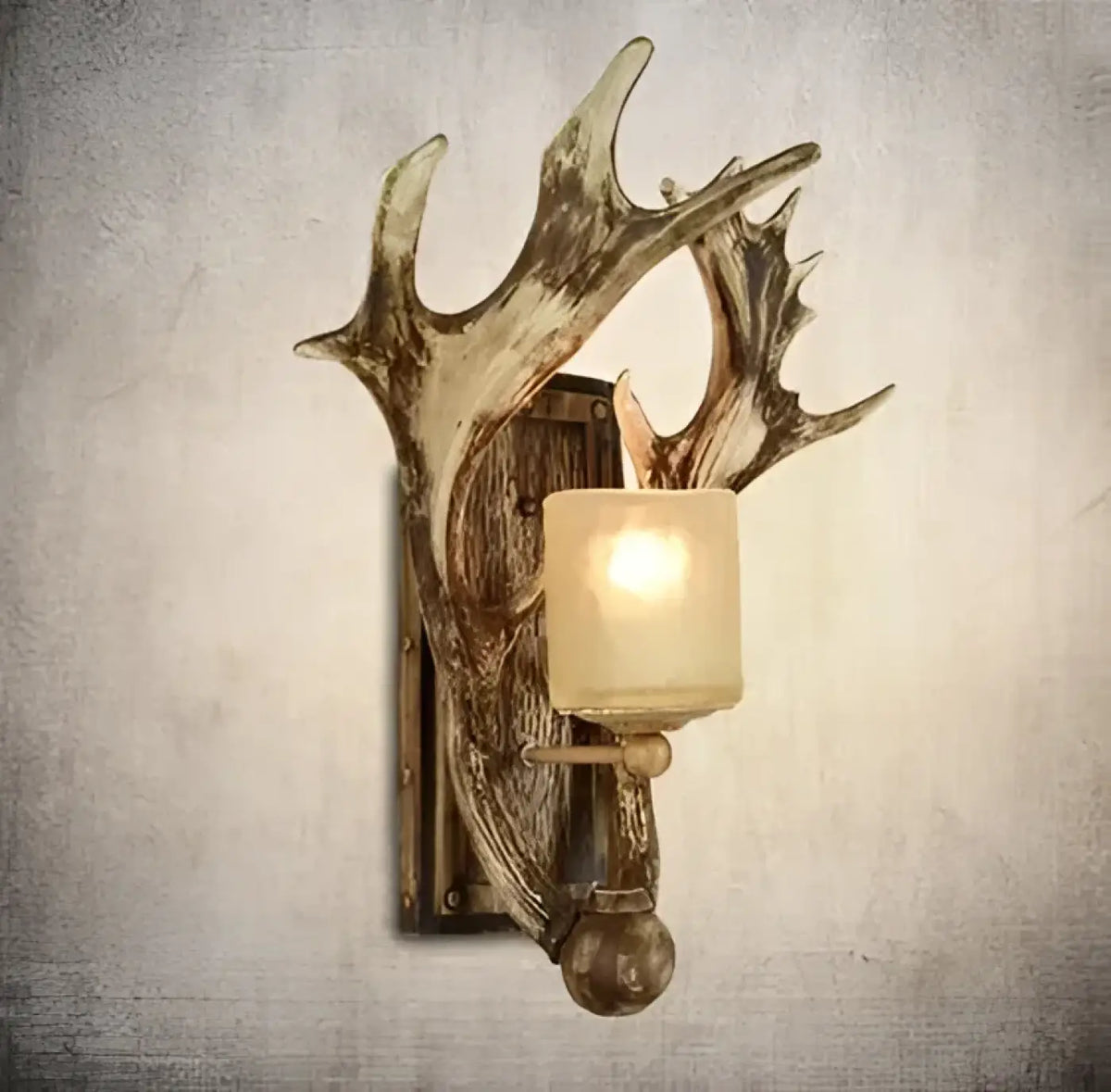 Applique Murale Rustique Bois de Cerf – Vamel